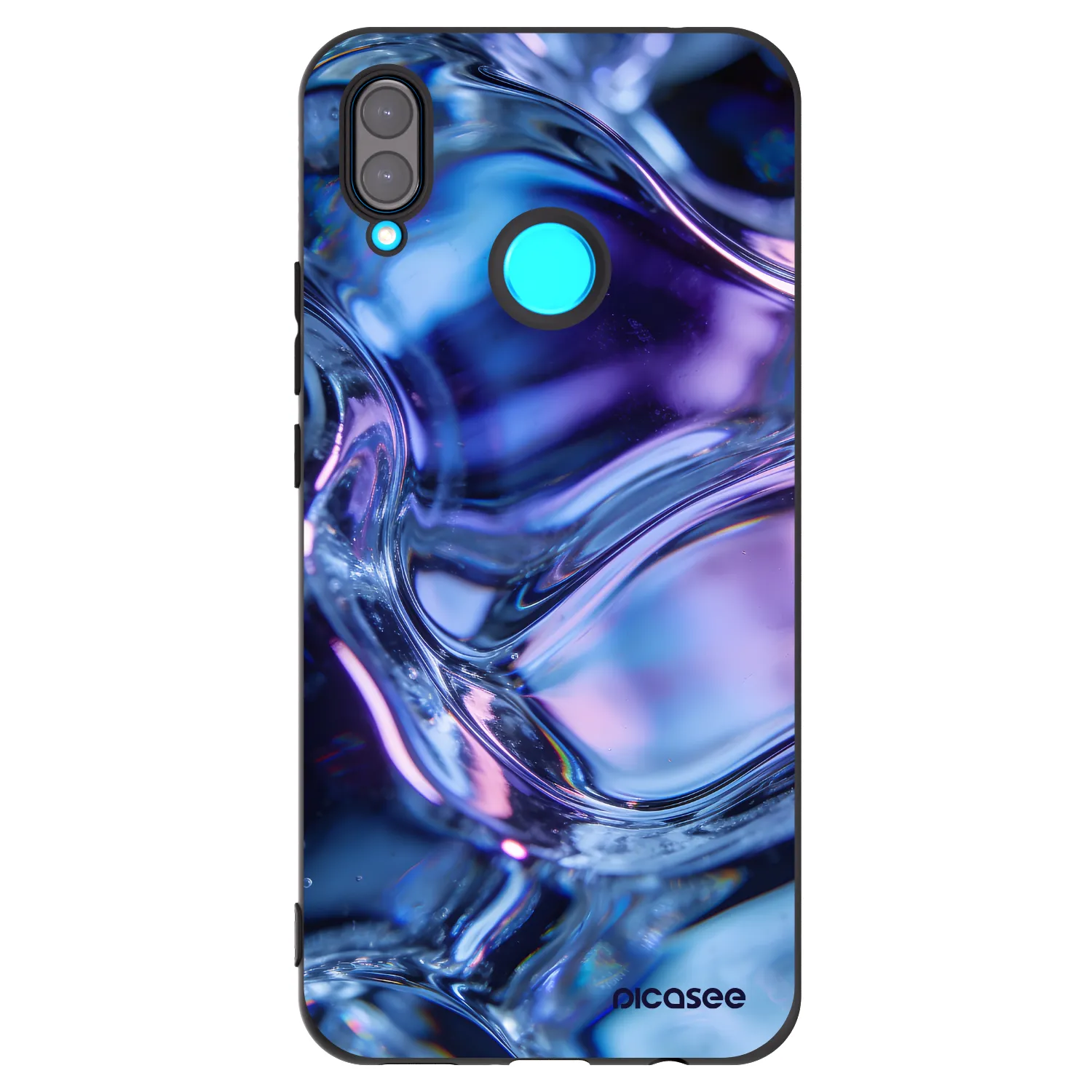 Picasee silikonový černý obal pro Huawei Nova 3i - Iris liquid