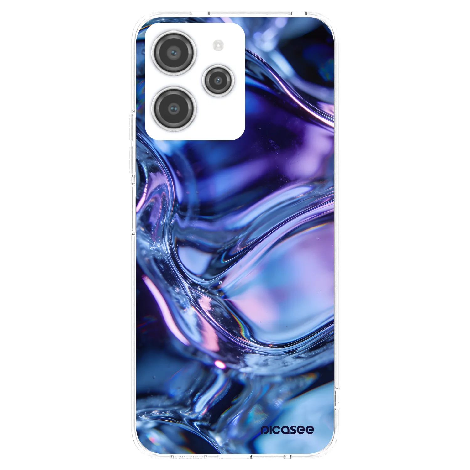 Picasee silikonový průhledný obal pro Xiaomi Redmi 12 4G - Iris liquid