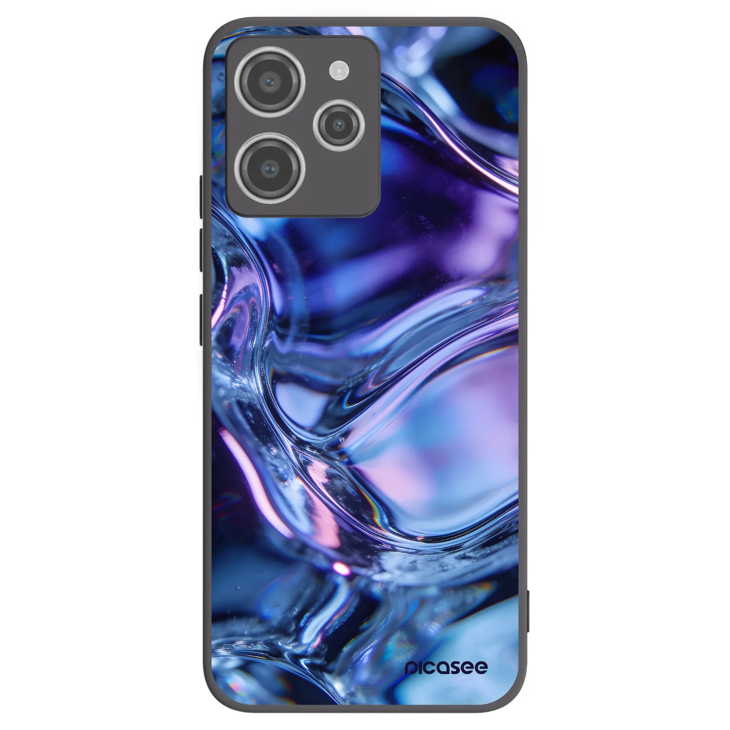 Picasee silikonový černý obal pro Xiaomi Redmi 12 4G - Iris liquid