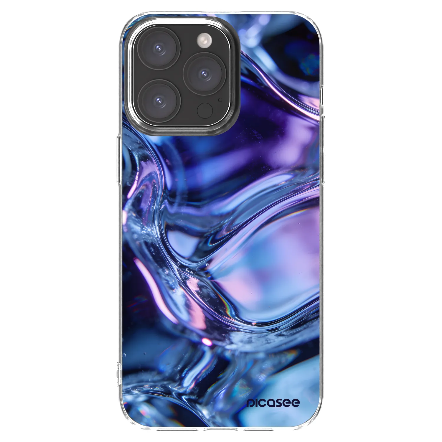 Picasee silikonový průhledný obal pro Apple iPhone 15 Pro Max - Iris liquid
