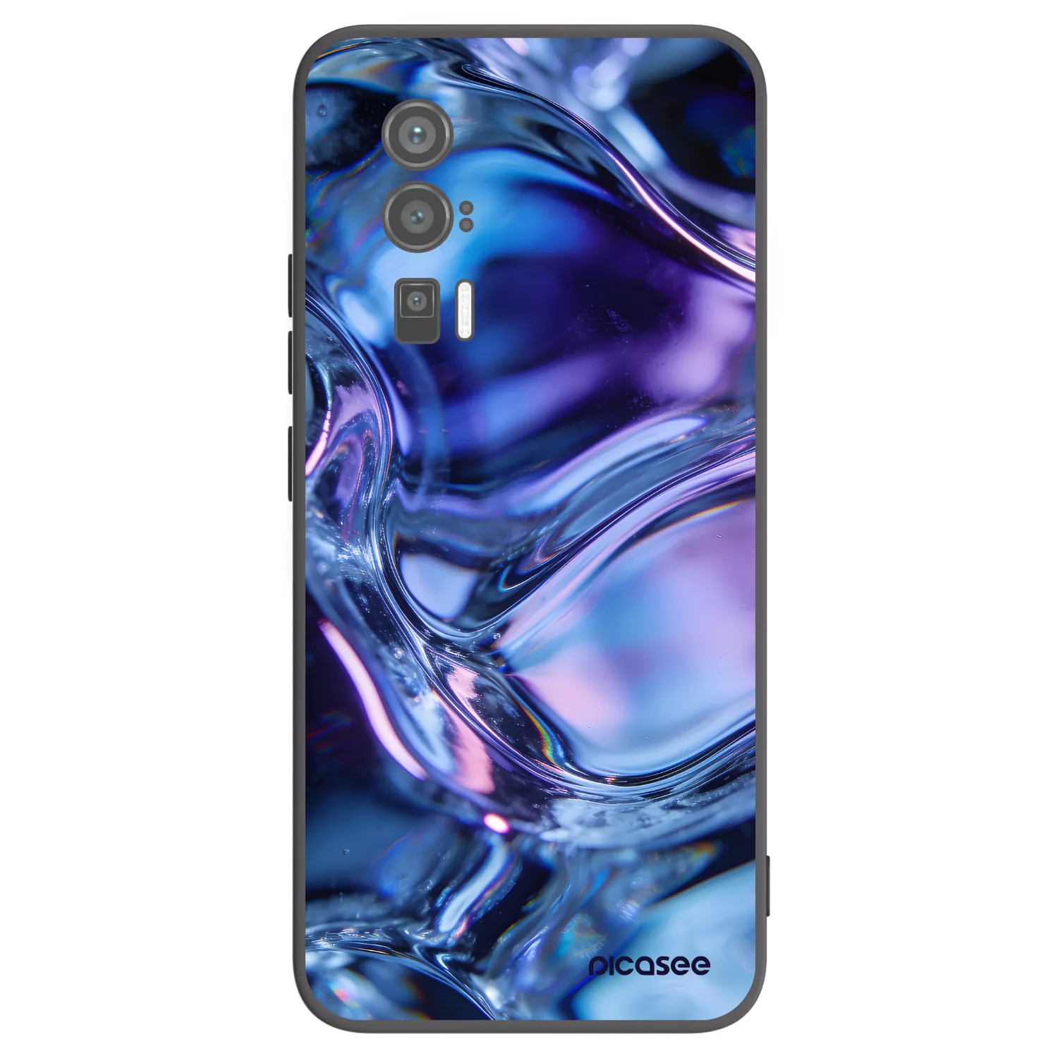 Picasee silikonový černý obal pro Xiaomi Poco F5 Pro 5G - Iris liquid