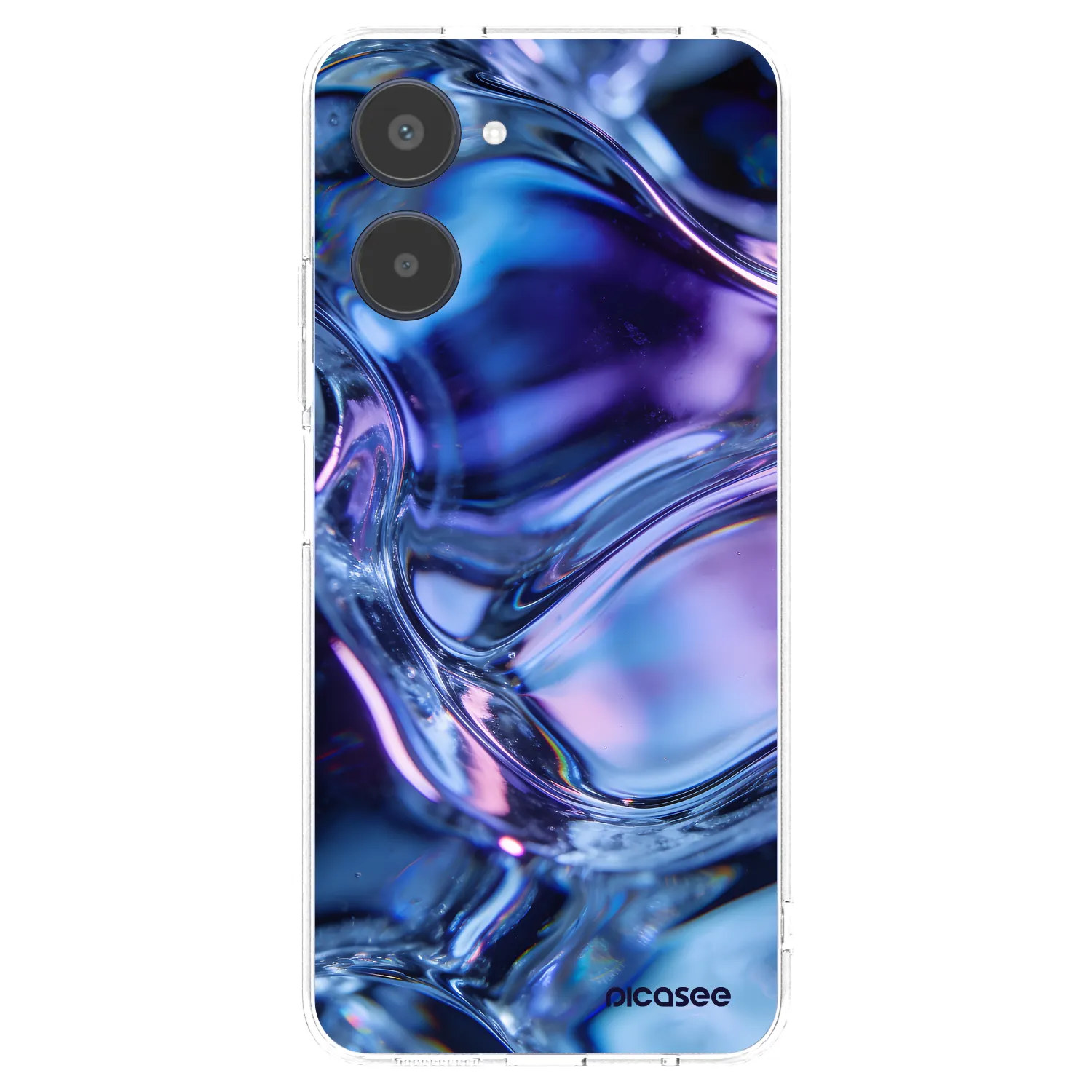 Picasee silikonový průhledný obal pro Realme 10 4G - Iris liquid