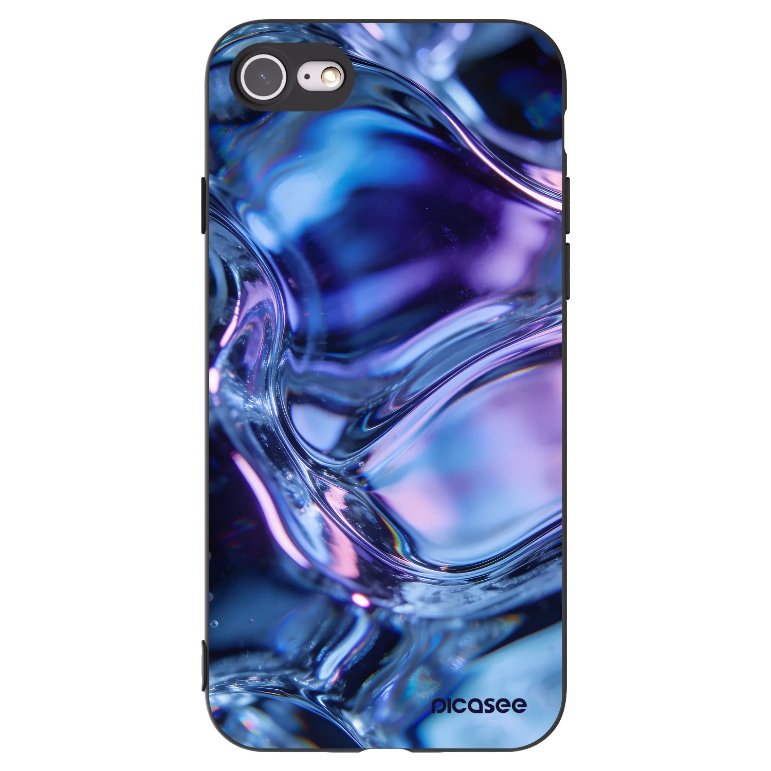 Picasee silikonový černý obal pro Apple iPhone 7 - Iris liquid