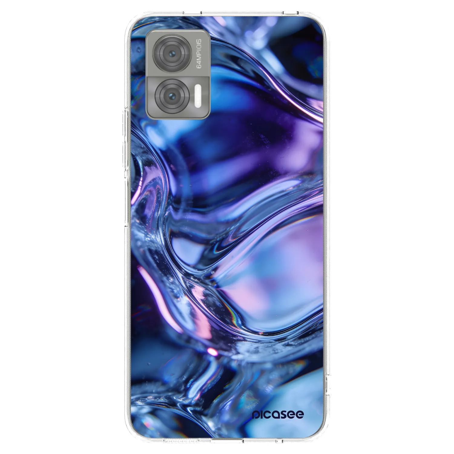 Picasee silikonový průhledný obal pro Motorola Edge 30 Neo - Iris liquid