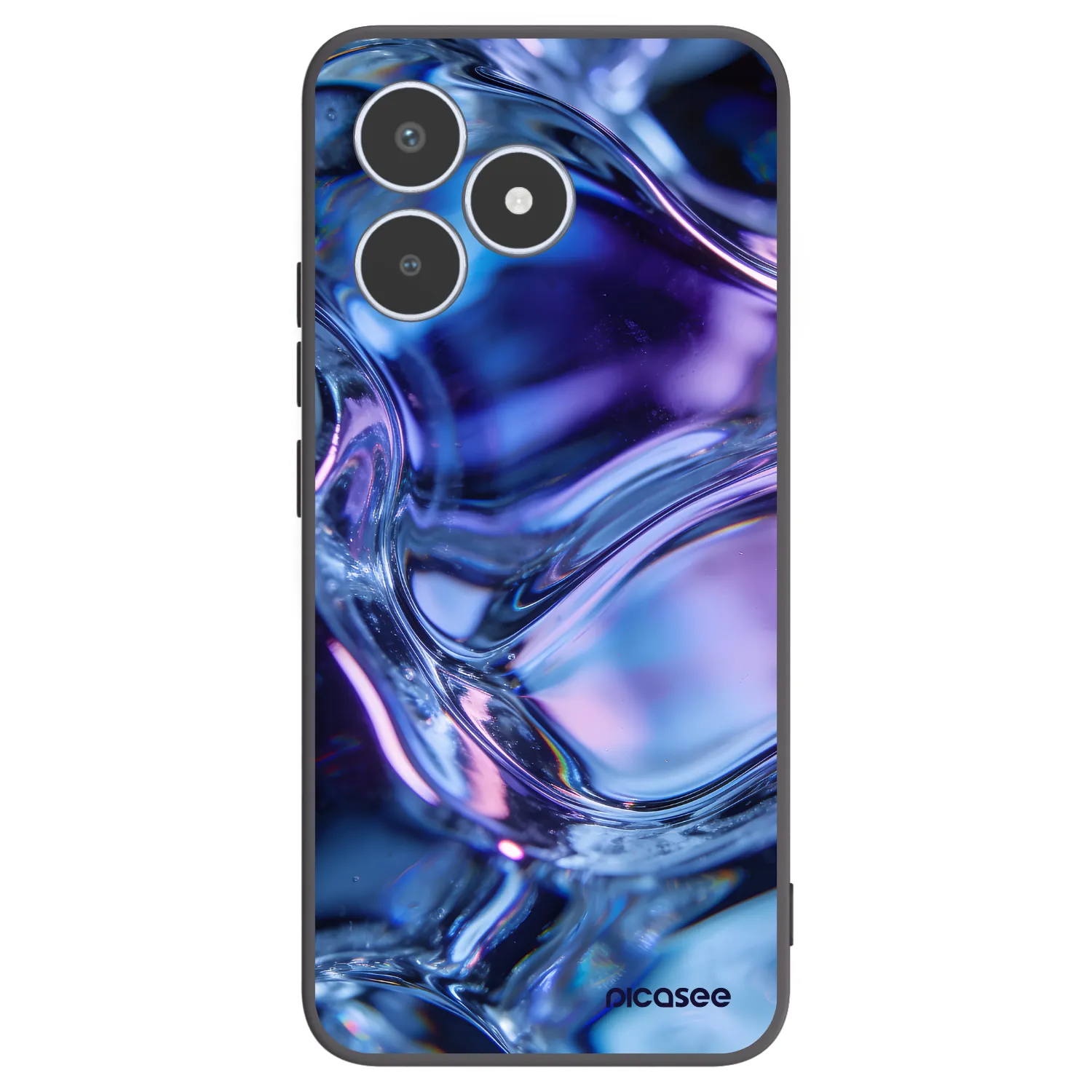 Picasee silikonový černý obal pro Realme C53 - Iris liquid