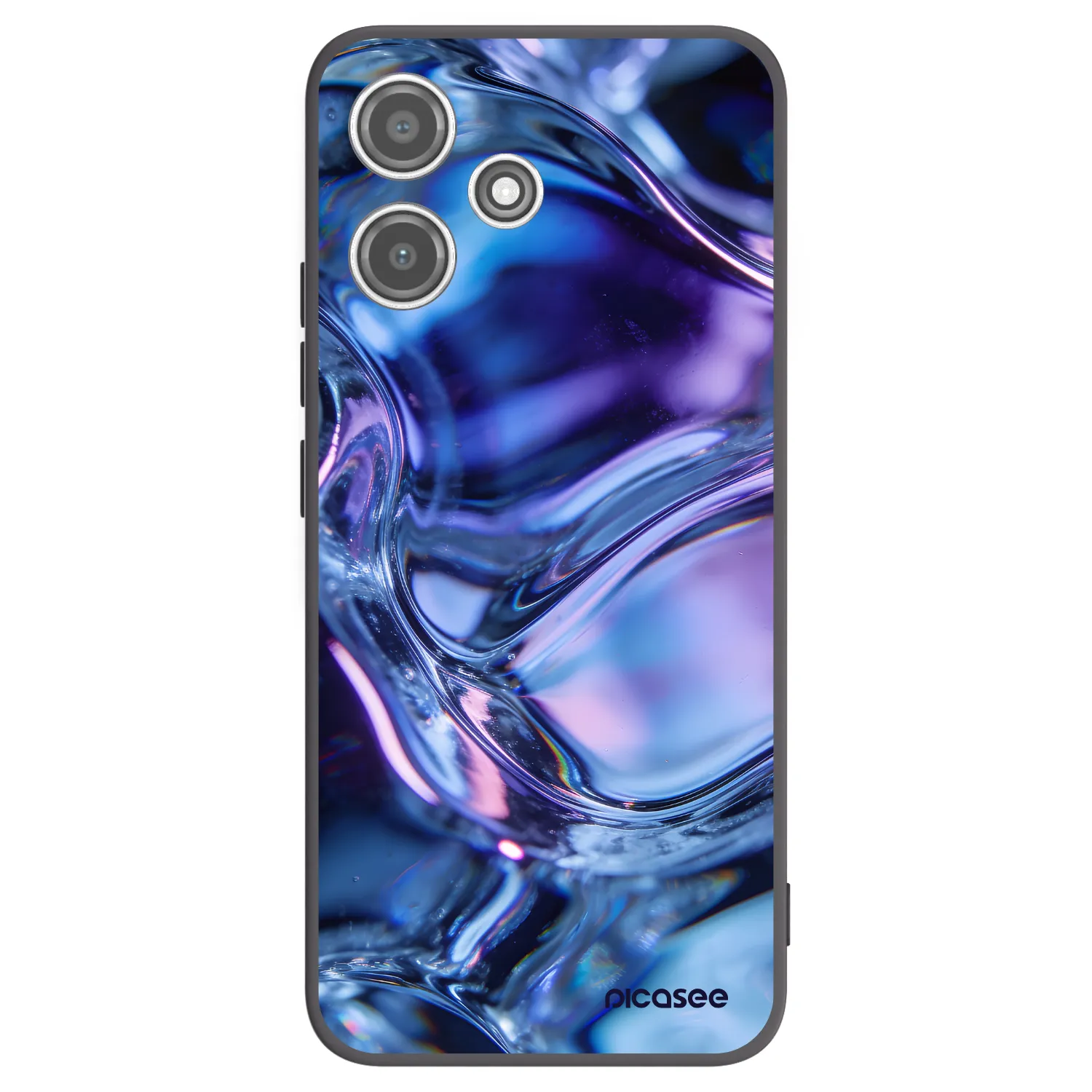 Picasee silikonový černý obal pro Xiaomi Redmi 12 5G - Iris liquid