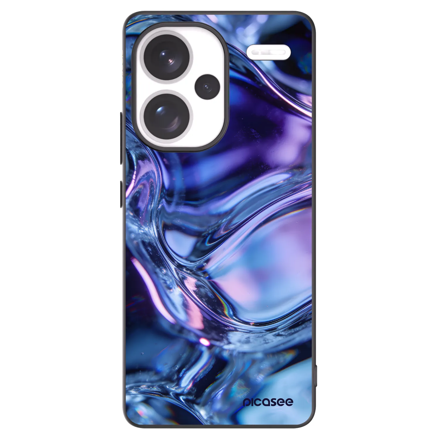 Picasee silikonový černý obal pro Xiaomi Redmi Note 13 Pro+ 5G - Iris liquid