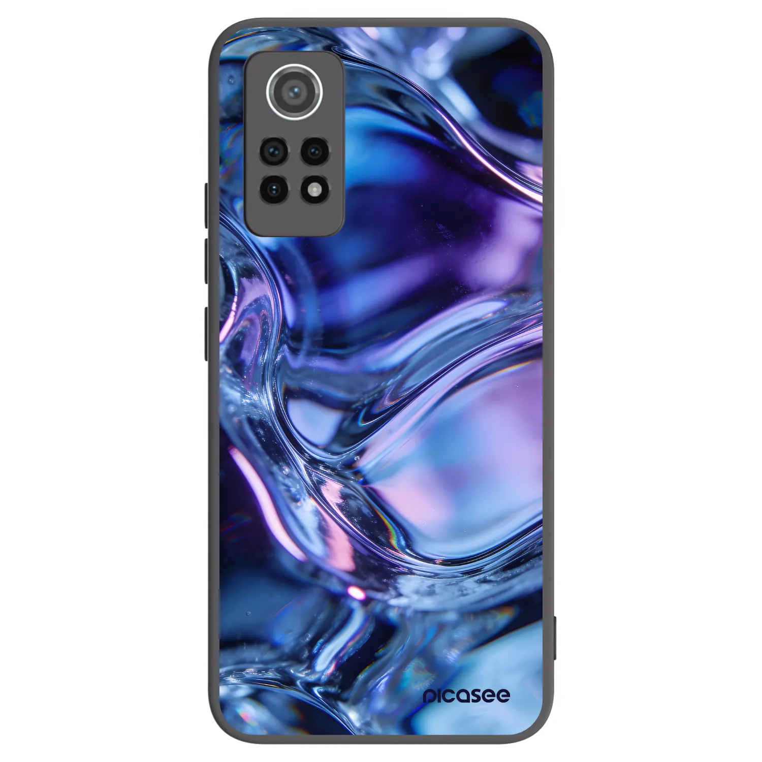 Picasee silikonový černý obal pro Xiaomi Redmi Note 12 Pro 4G - Iris liquid