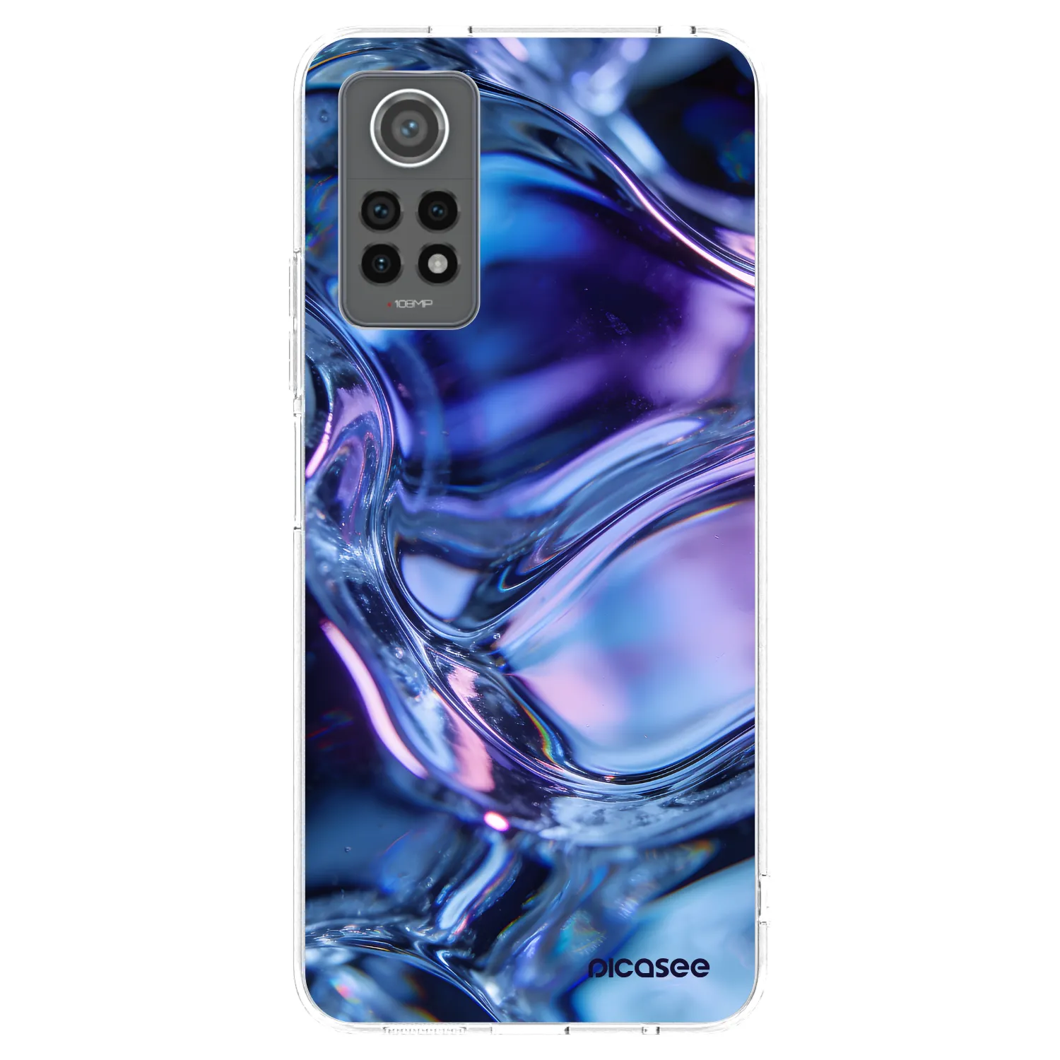 Picasee silikonový průhledný obal pro Xiaomi Redmi Note 12 Pro 4G - Iris liquid