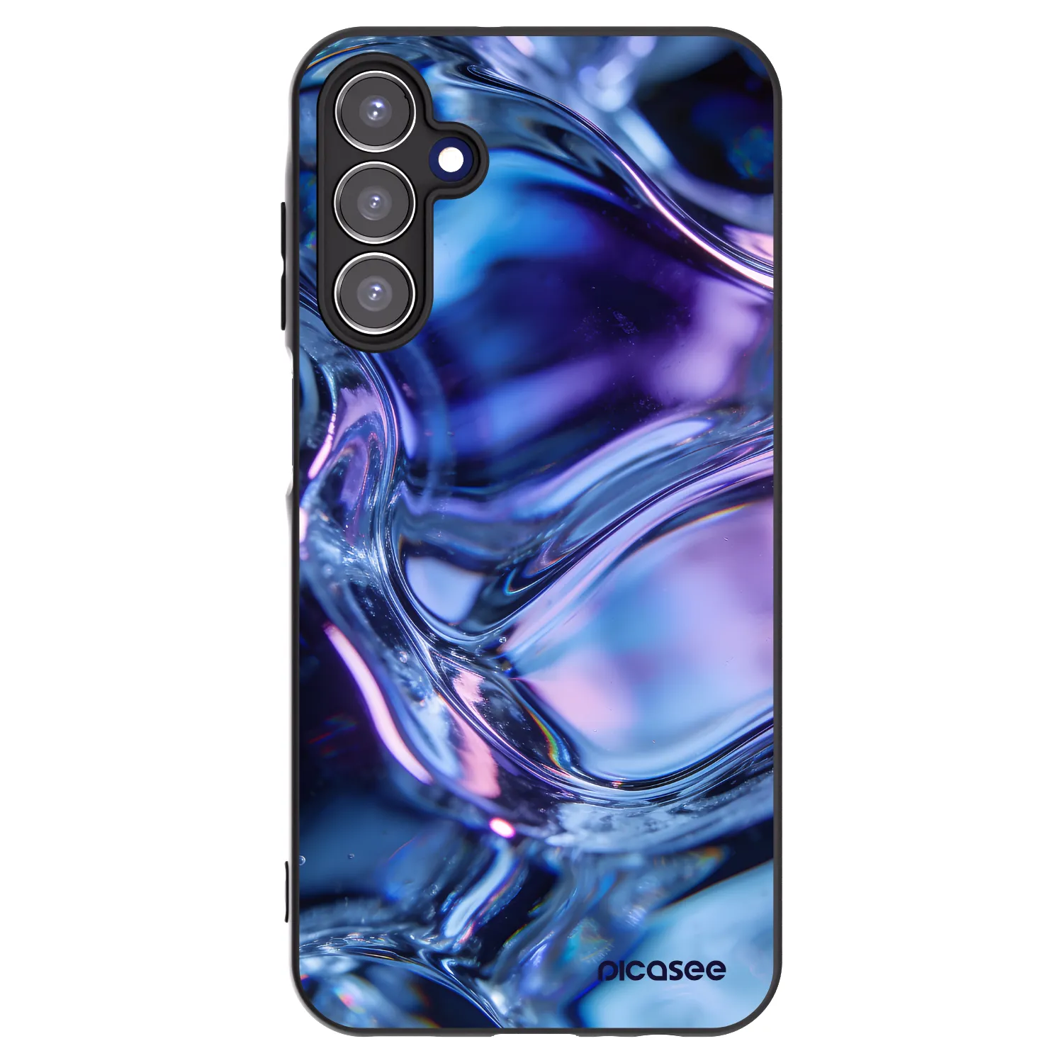 Picasee silikonový černý obal pro Samsung Galaxy A15 A155F 4G - Iris liquid