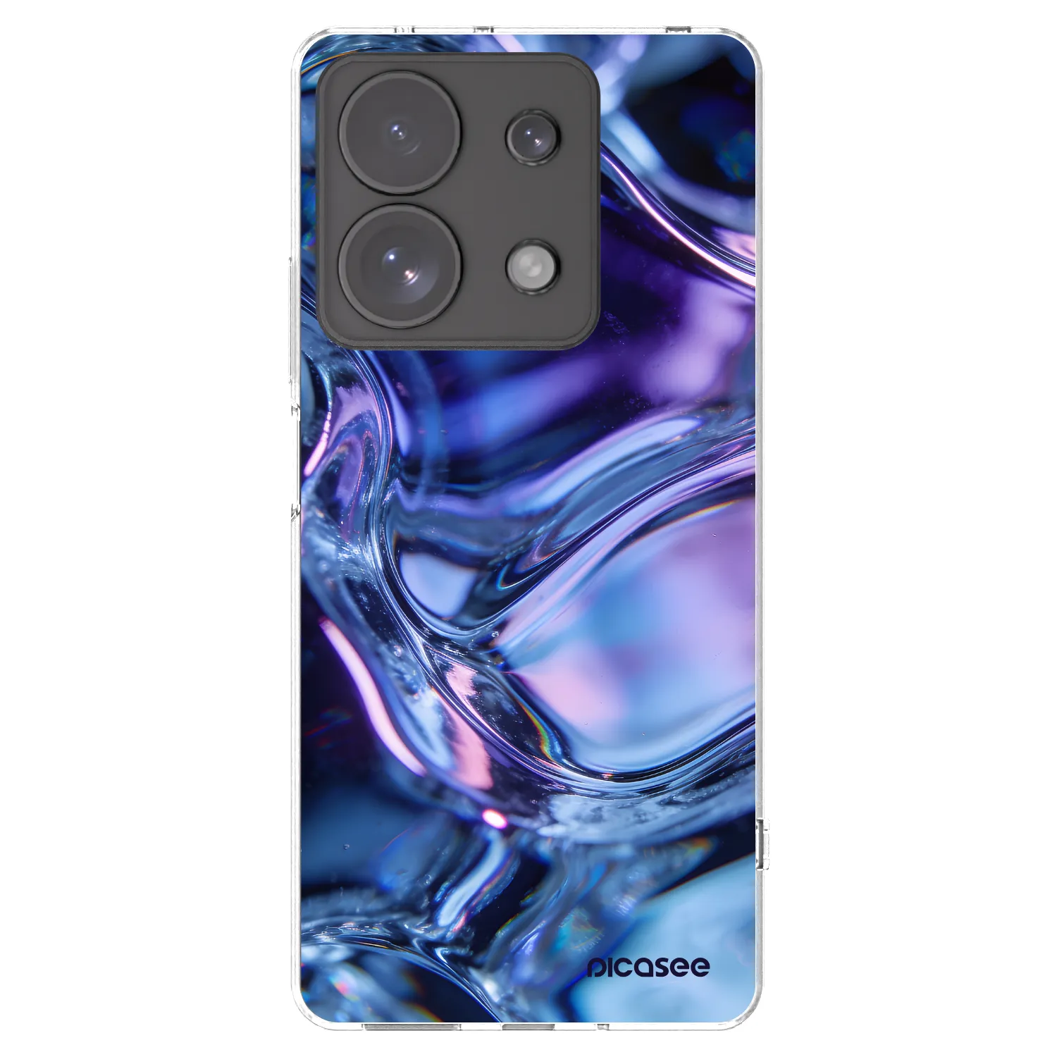 Picasee silikonový průhledný obal pro Xiaomi Redmi Note 13 Pro 4G - Iris liquid