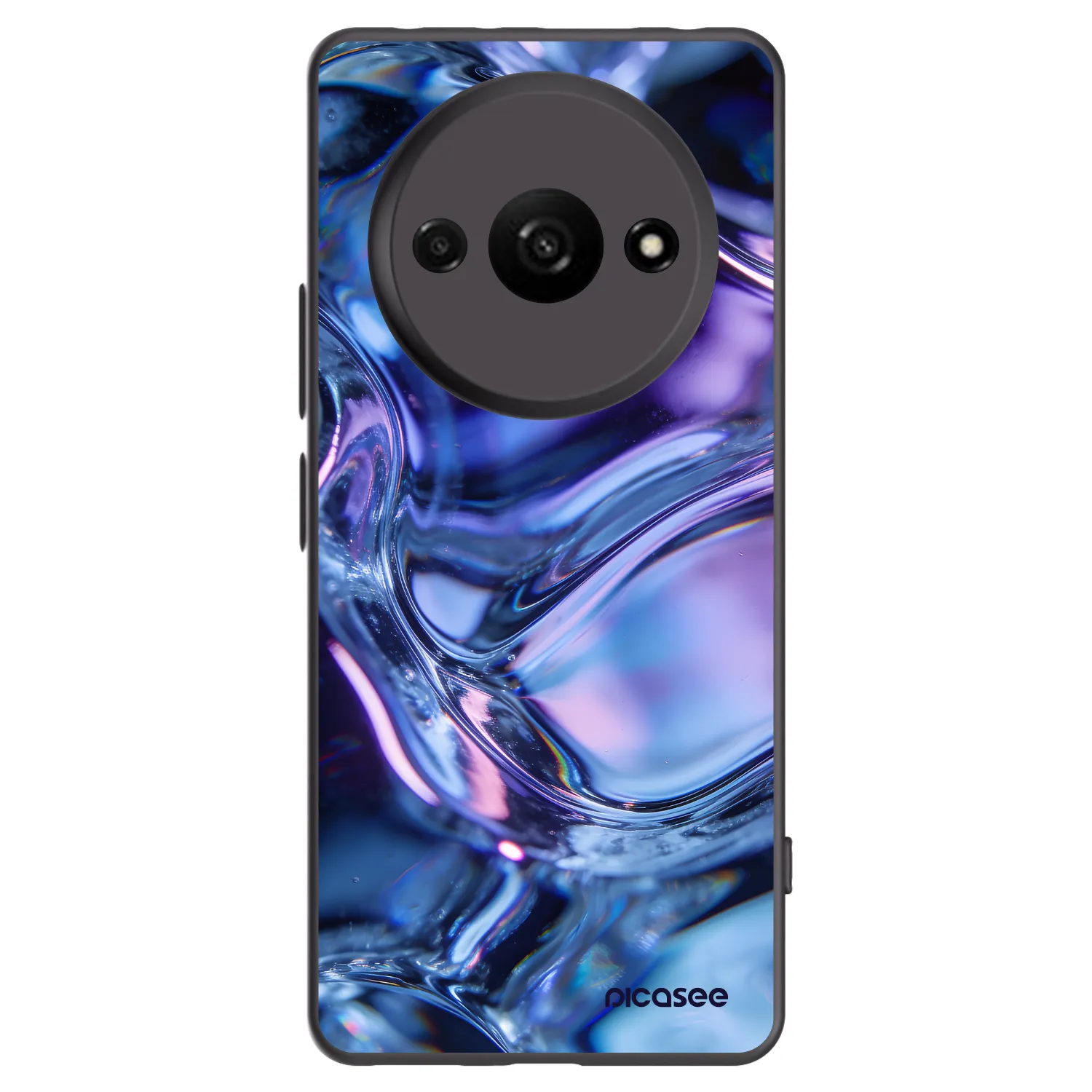 Picasee silikonový černý obal pro Xiaomi Redmi A3 - Iris liquid