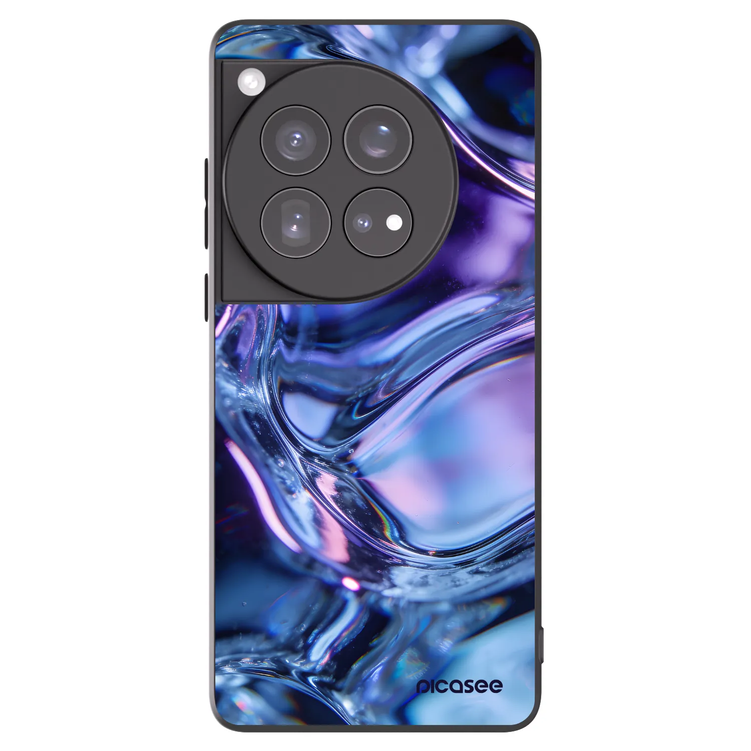 Picasee silikonový černý obal pro OnePlus 12 5G - Iris liquid