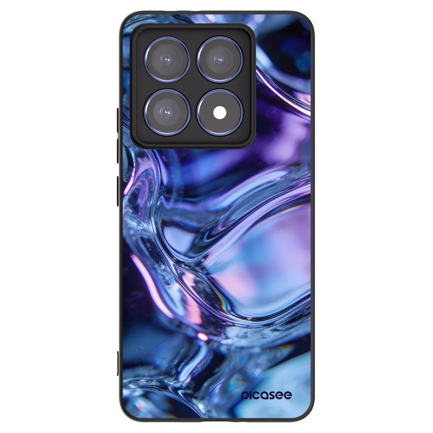 Picasee silikonový černý obal pro Xiaomi 14T Pro - Iris liquid