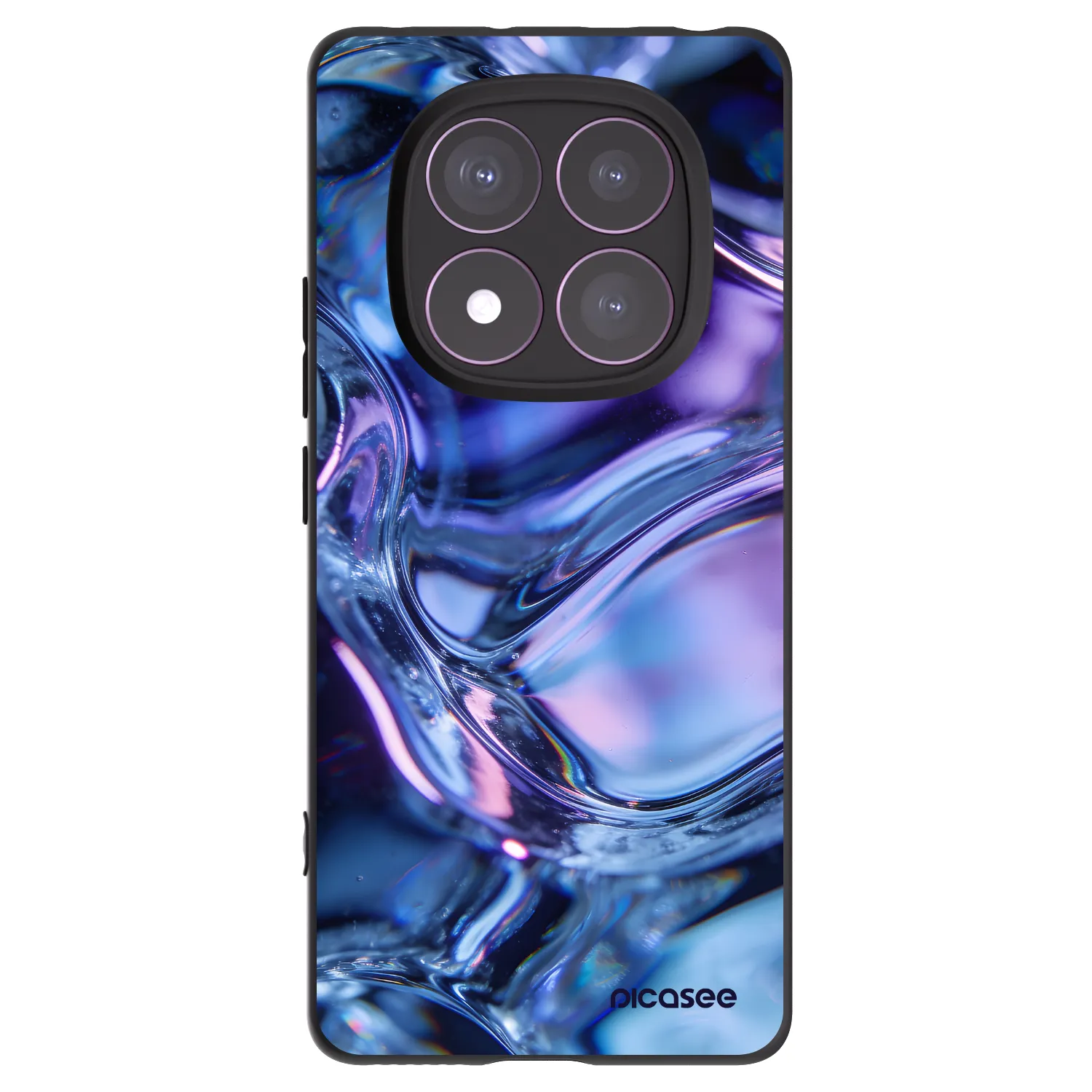 Picasee silikonový černý obal pro Xiaomi Redmi Note 14 Pro 4G - Iris liquid