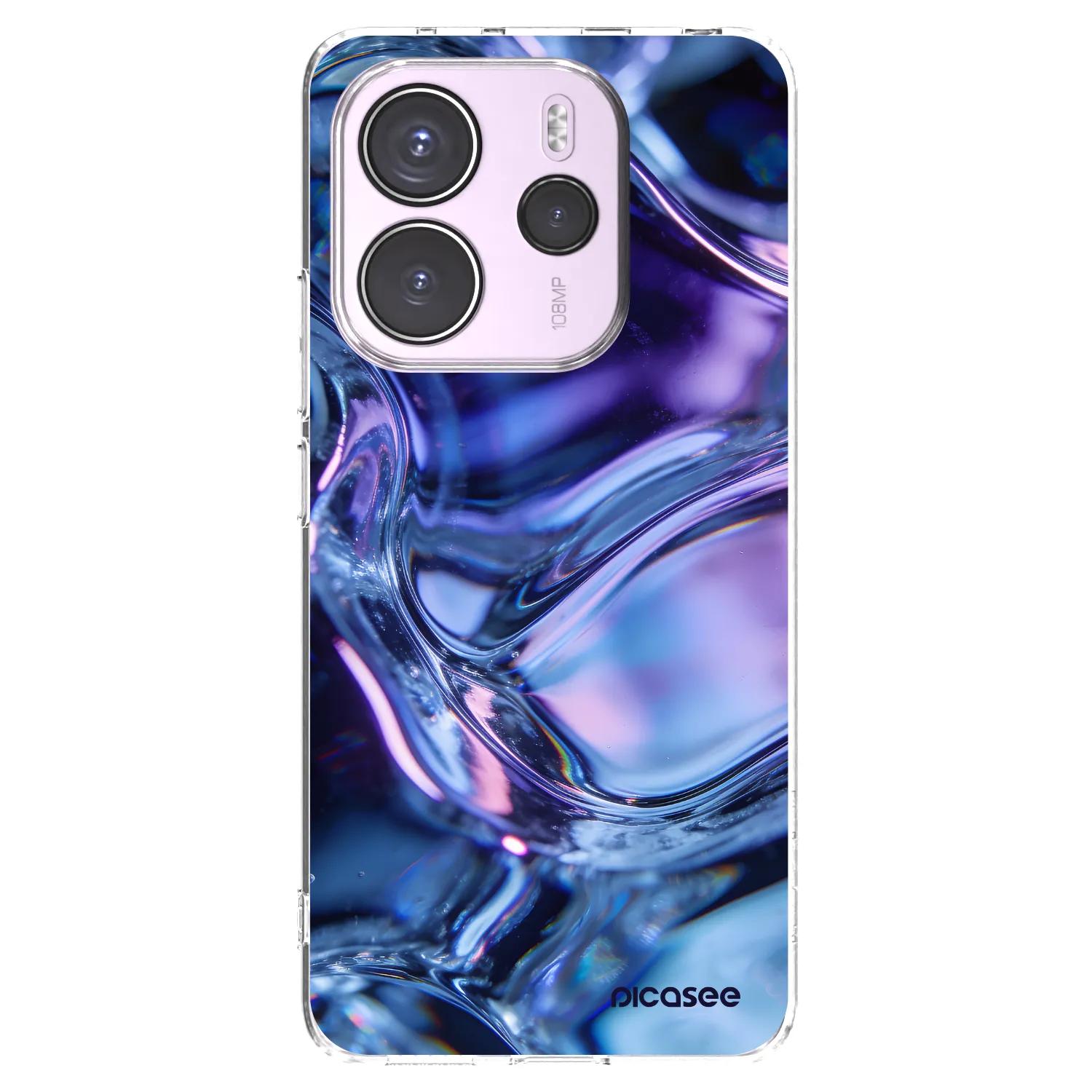 Picasee silikonový průhledný obal pro Xiaomi Redmi Note 14 4G - Iris liquid