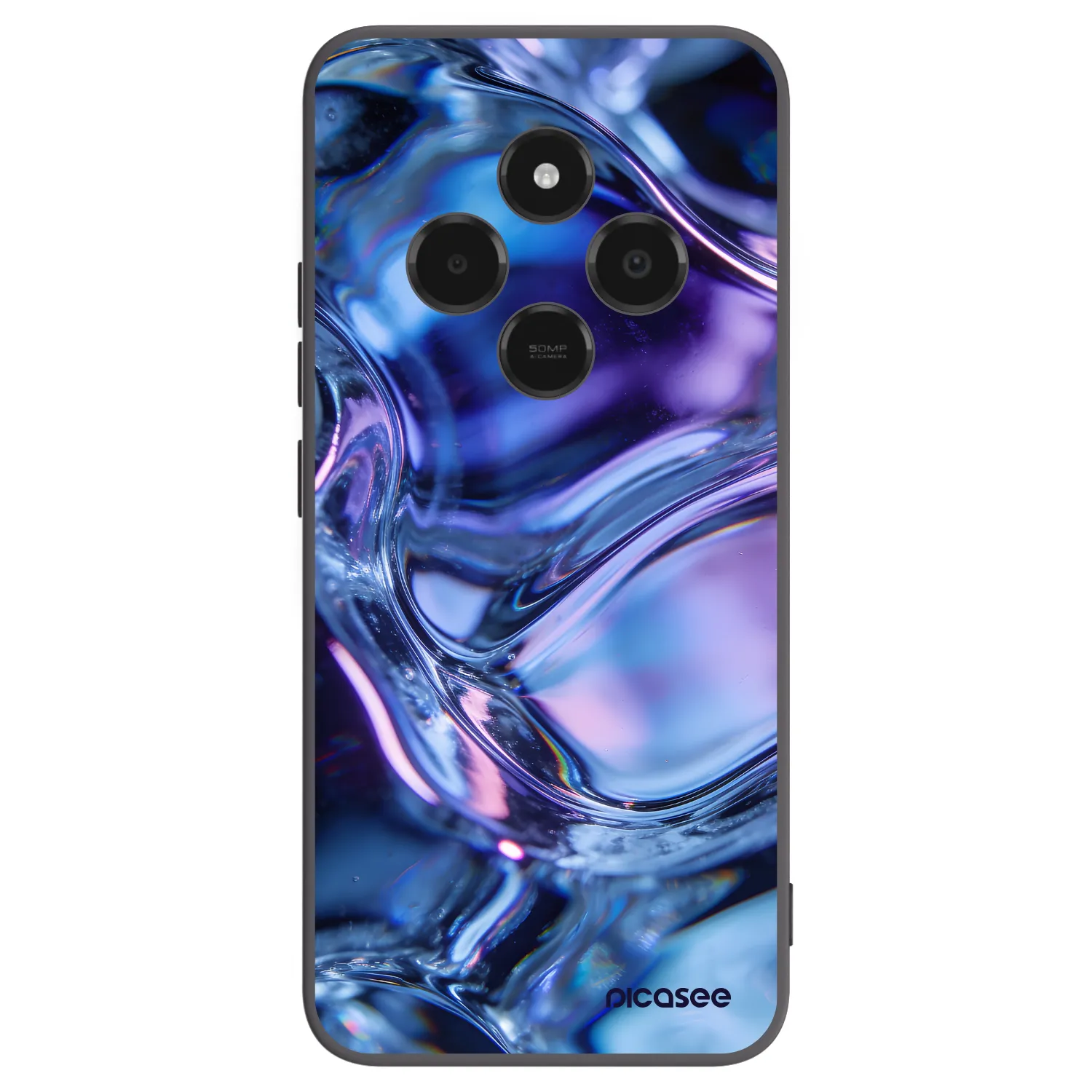 Picasee silikonový černý obal pro Xiaomi Poco C75 - Iris liquid