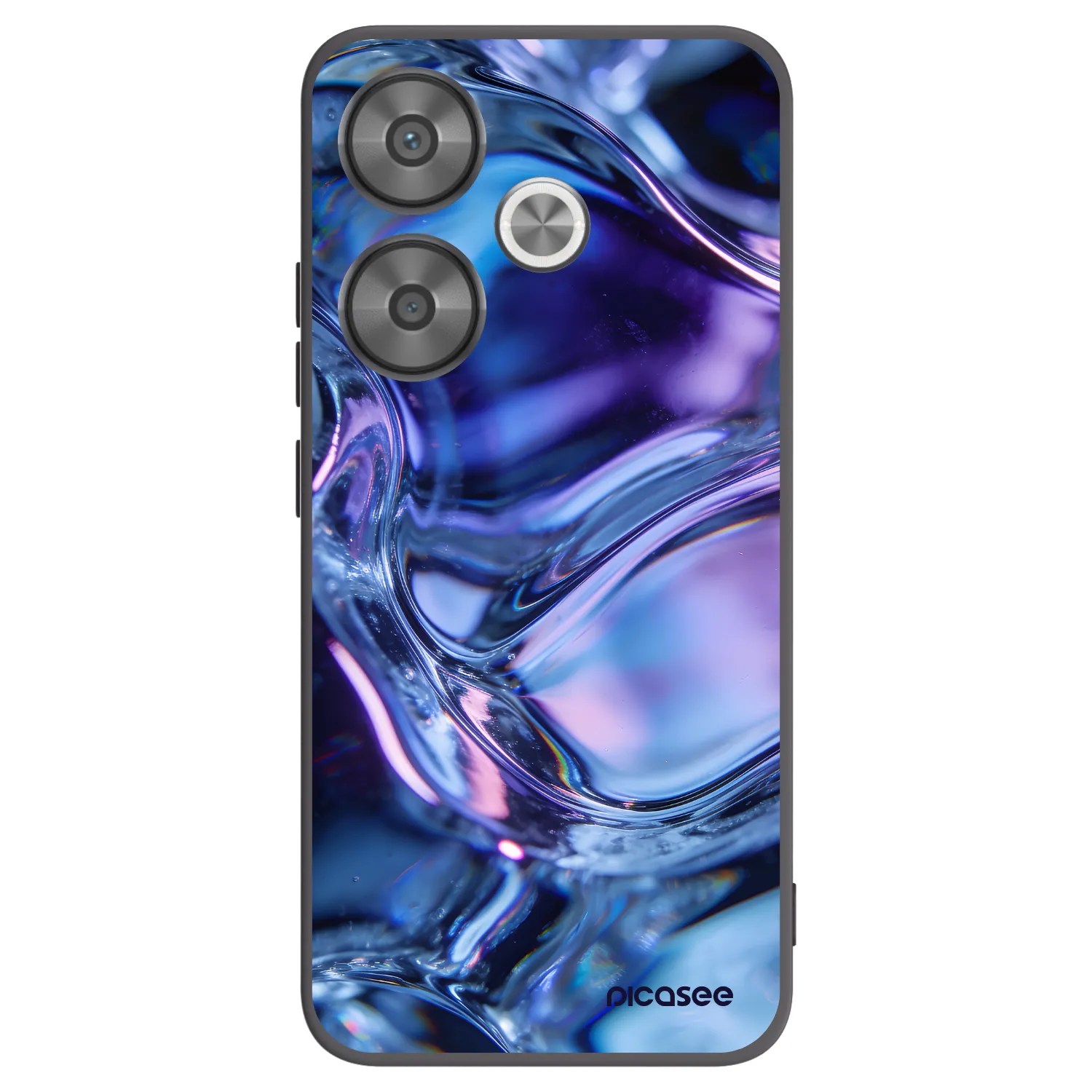 Picasee silikonový černý obal pro Xiaomi Poco F6 - Iris liquid