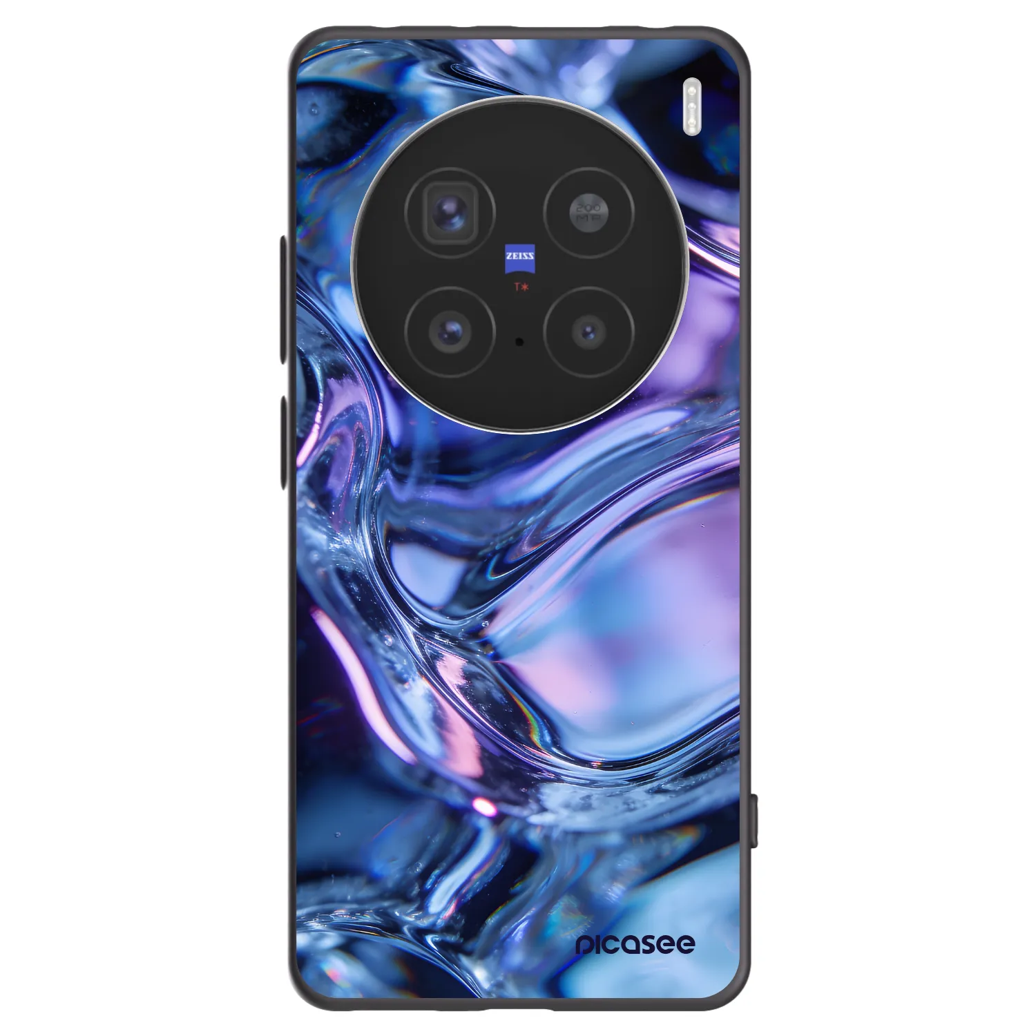 Picasee silikonový černý obal pro Vivo X200 Pro - Iris liquid