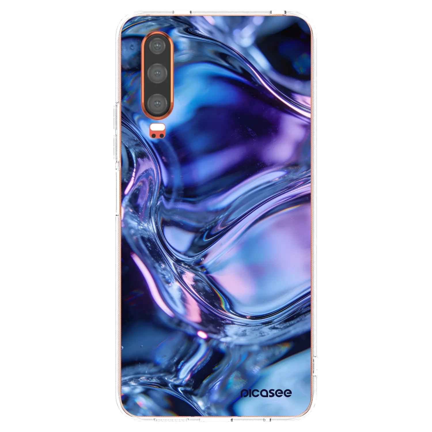 Picasee silikonový průhledný obal pro Huawei P30 - Iris liquid
