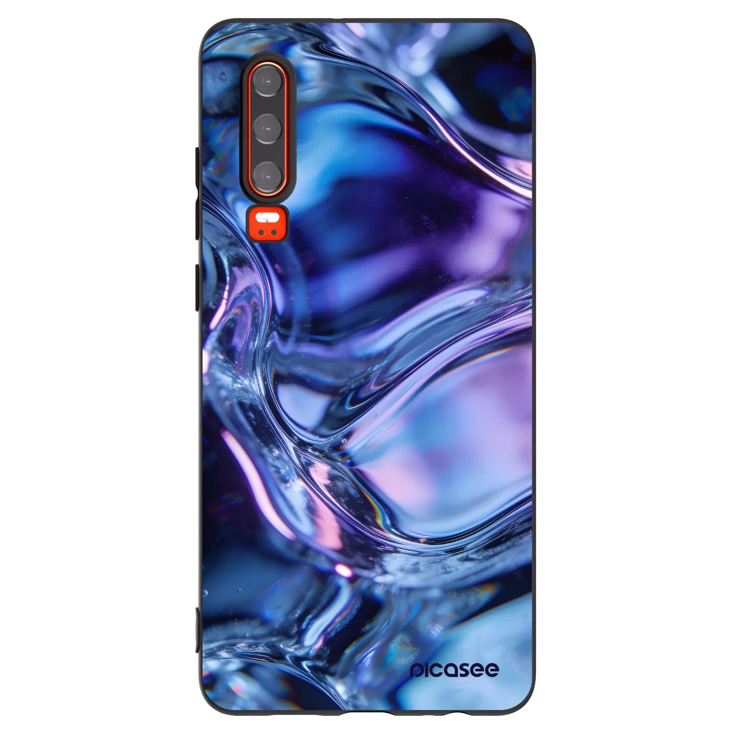 Picasee silikonový černý obal pro Huawei P30 - Iris liquid