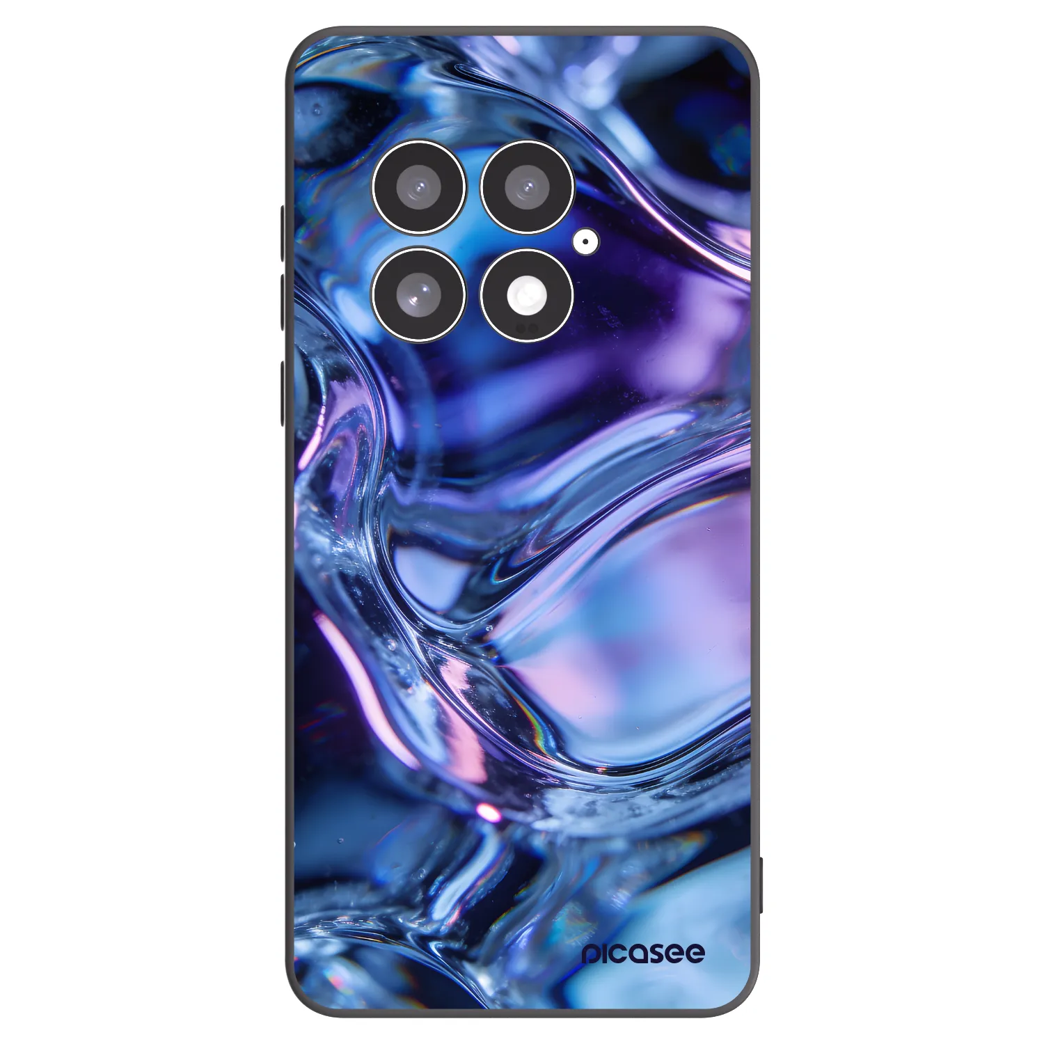 Picasee silikonový černý obal pro OnePlus 13 5G - Iris liquid