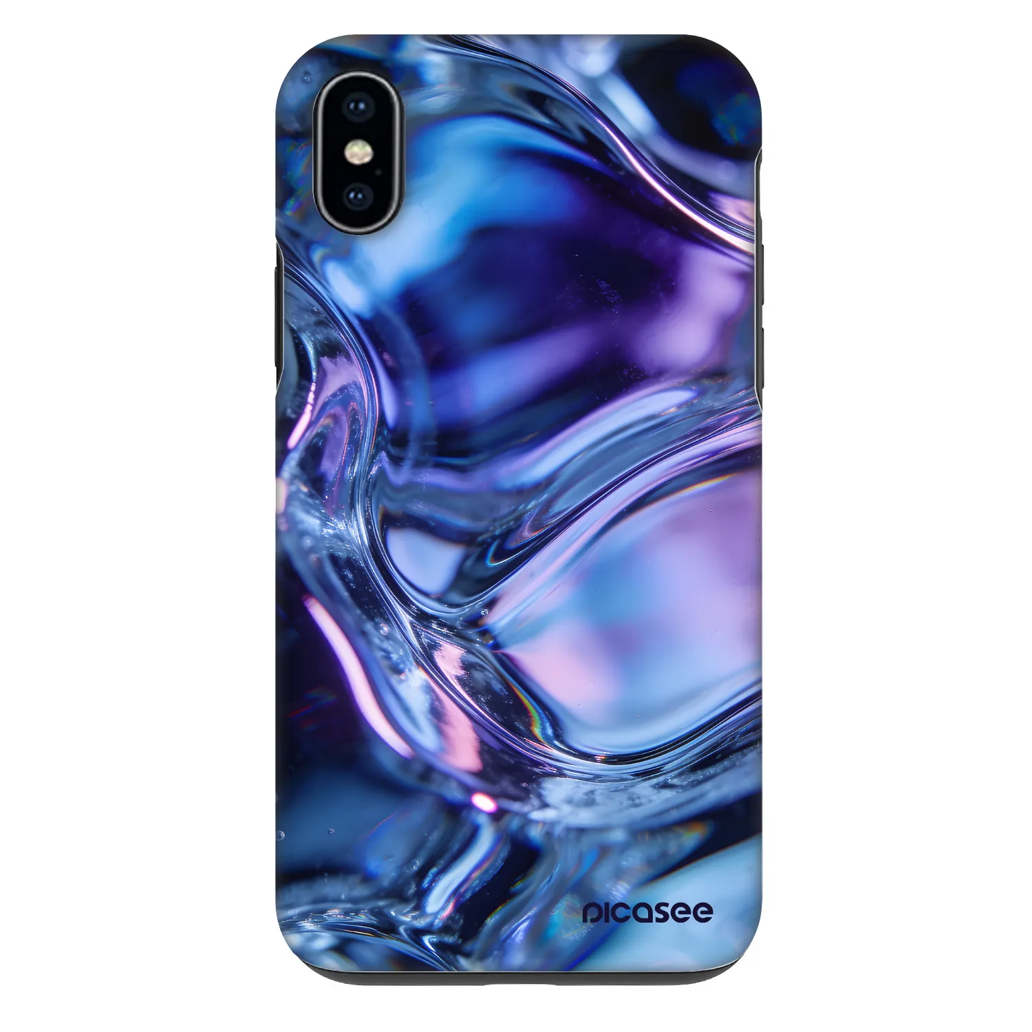 Picasee Fashion Case pro Apple iPhone XS Max - Iris liquid