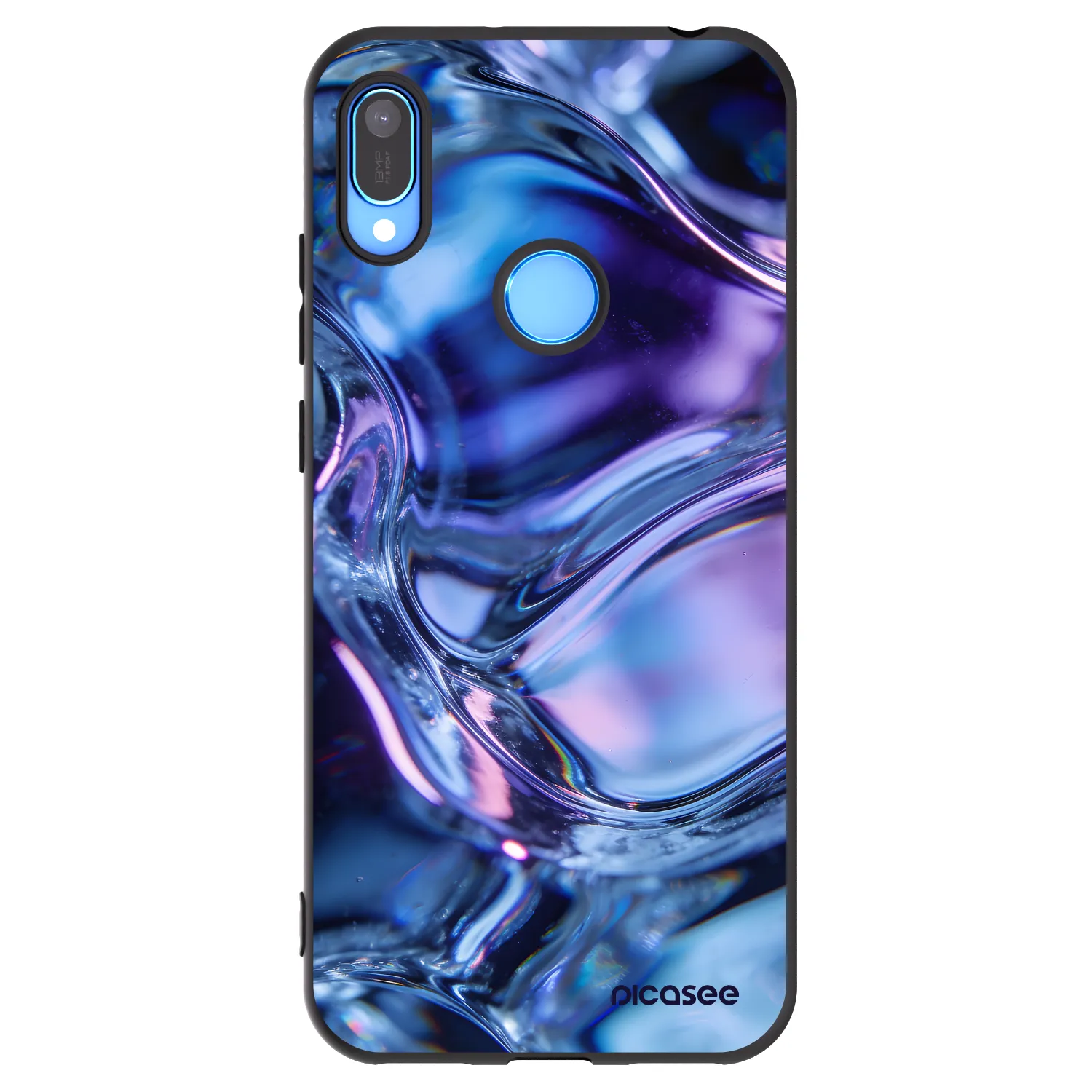 Picasee silikonový černý obal pro Huawei Y6 2019 - Iris liquid