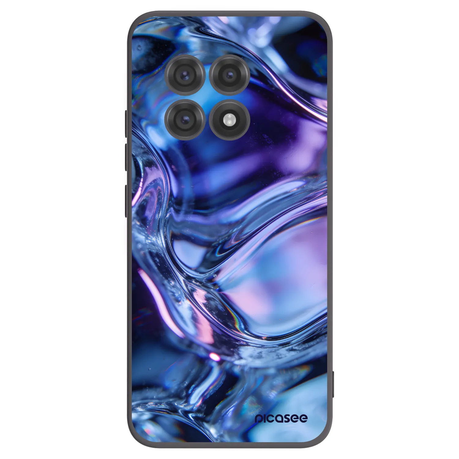 Picasee silikonový černý obal pro OnePlus 13R 5G - Iris liquid