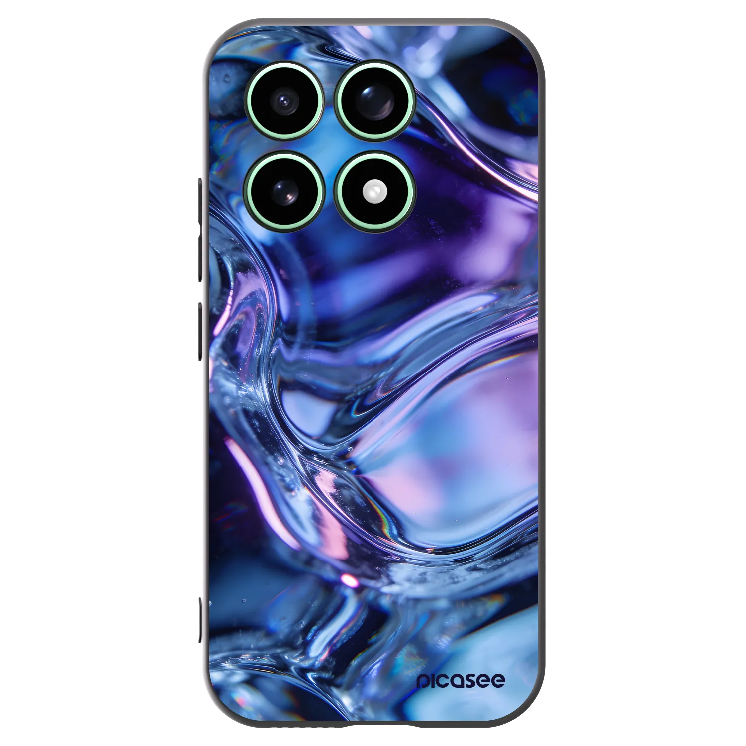 Picasee silikonový černý obal pro Xiaomi 17 - Iris liquid