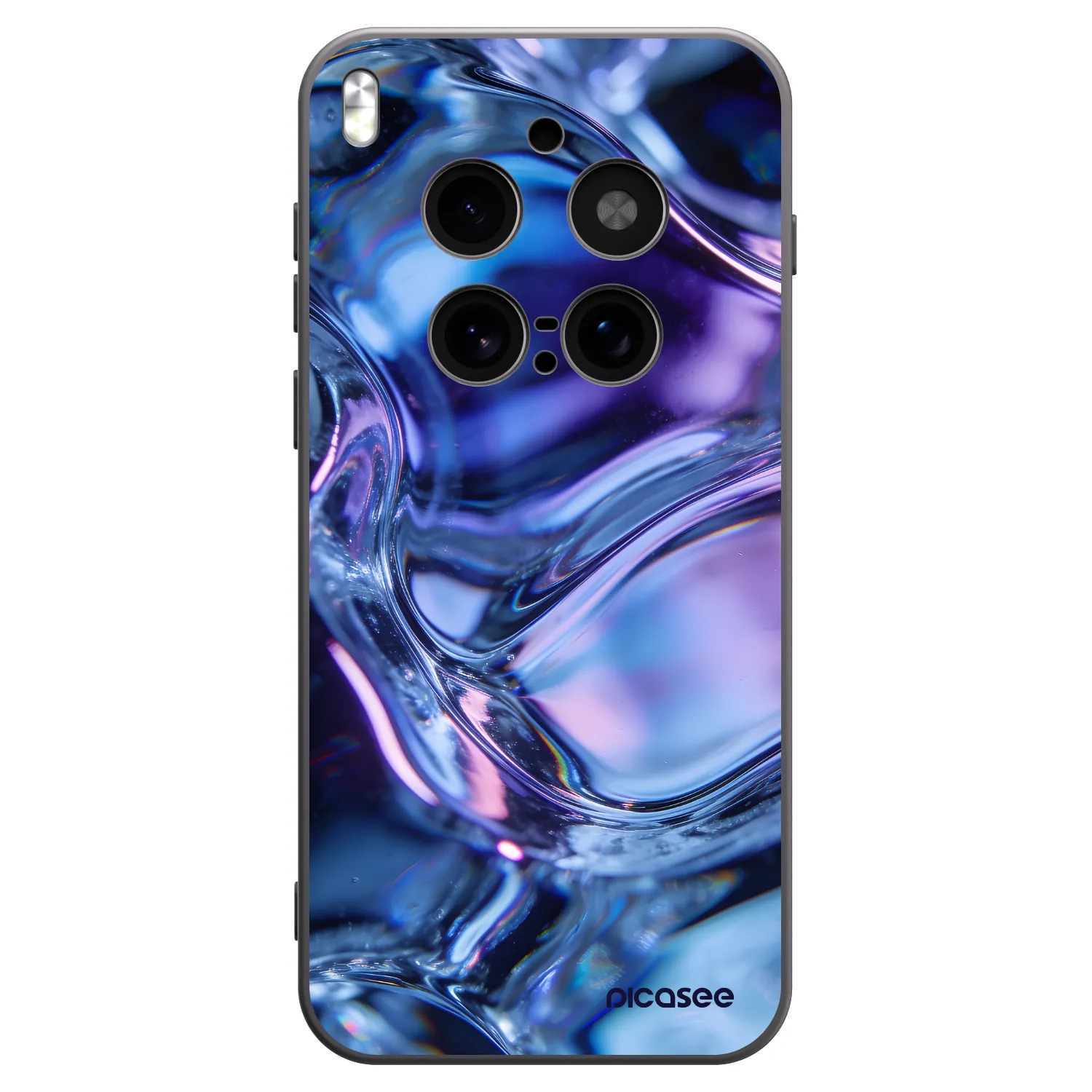 Picasee silikonový černý obal pro Vivo X300 Pro - Iris liquid