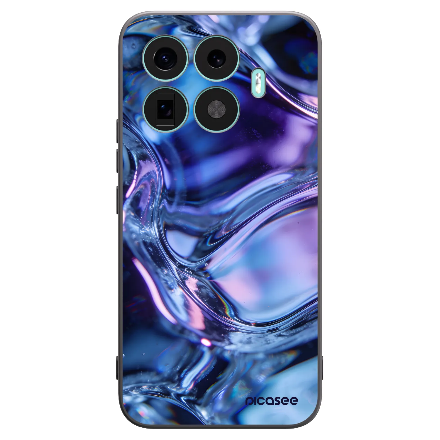Picasee silikonový černý obal pro Xiaomi 17T Pro - Iris liquid