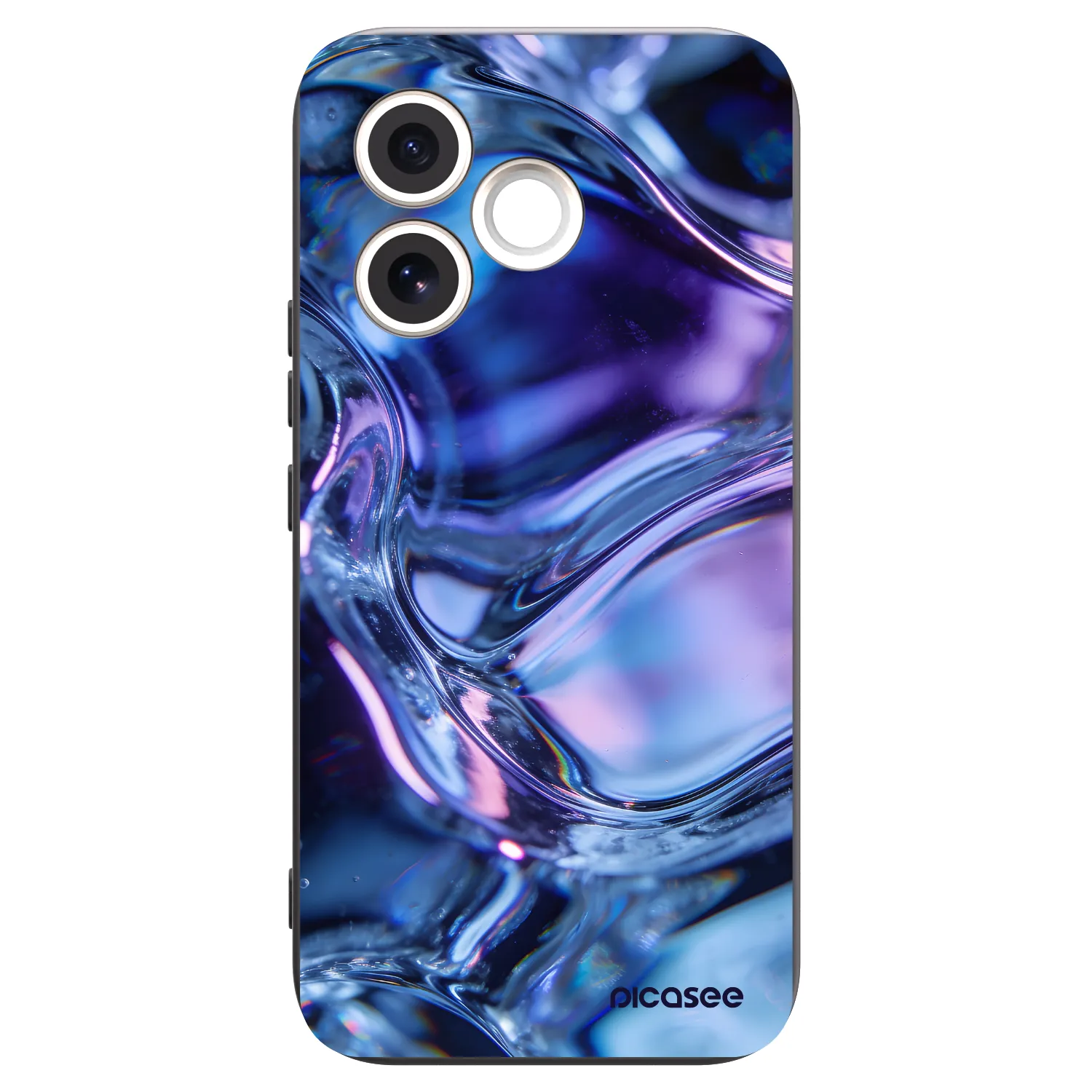 Picasee silikonový černý obal pro Honor 600 Lite - Iris liquid