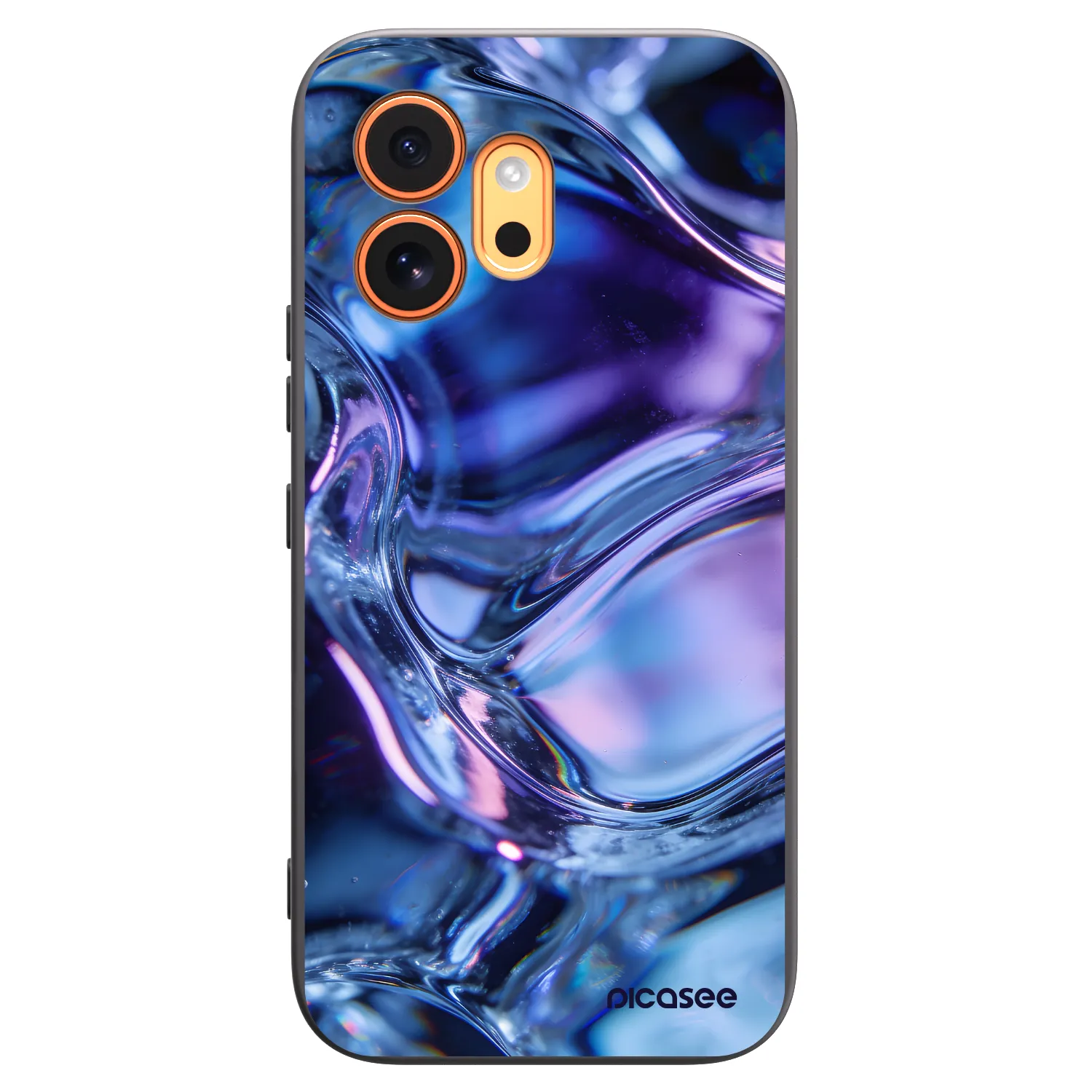 Picasee silikonový černý obal pro Honor 600 - Iris liquid