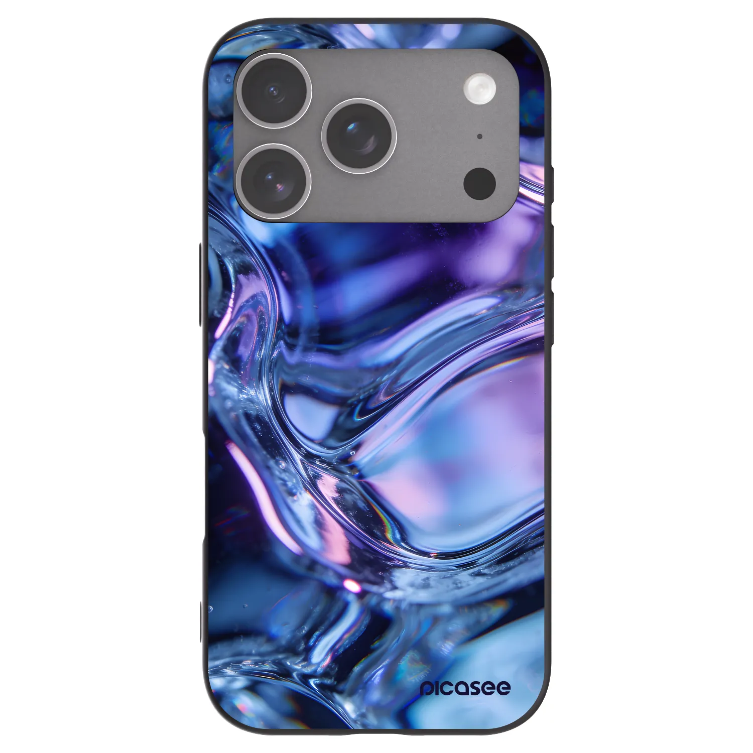 Picasee silikonový černý obal pro Apple iPhone 18 Pro - Iris liquid
