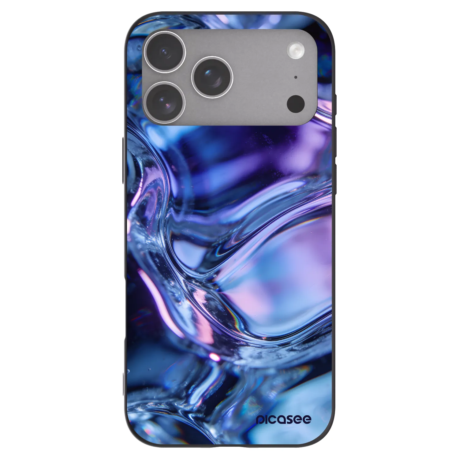 Picasee silikonový černý obal pro Apple iPhone 18 Pro Max - Iris liquid