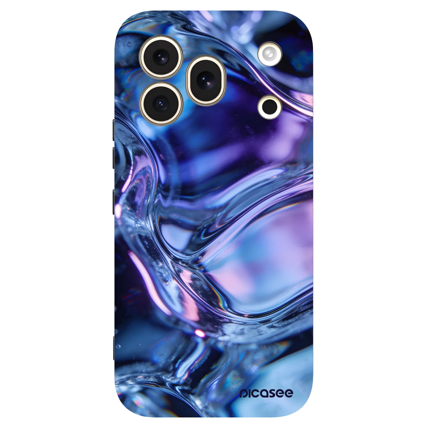 Picasee silikonový černý obal pro Honor 600 Pro - Iris liquid
