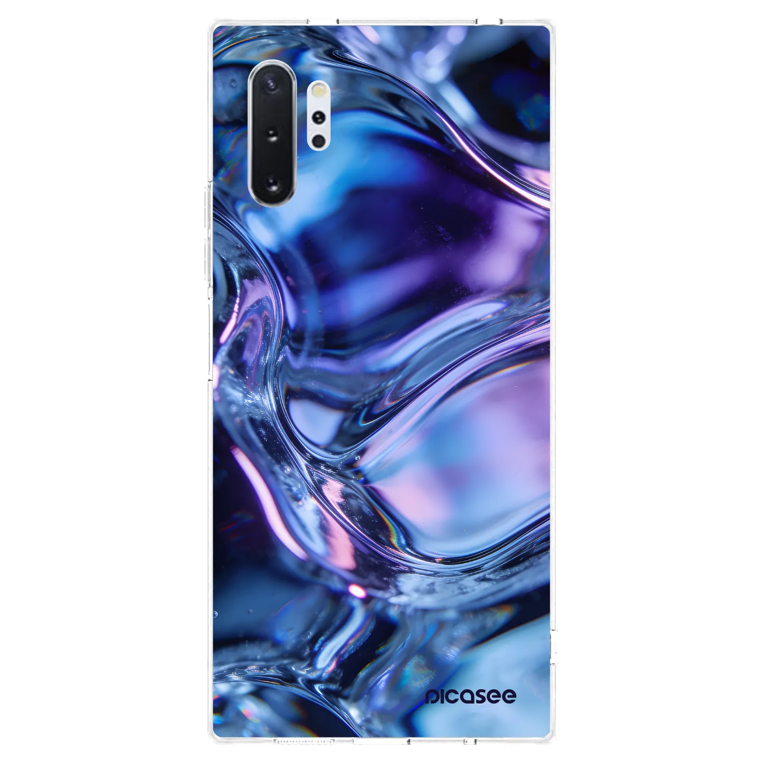 Picasee silikonový průhledný obal pro Samsung Galaxy Note 10+ N975F - Iris liquid