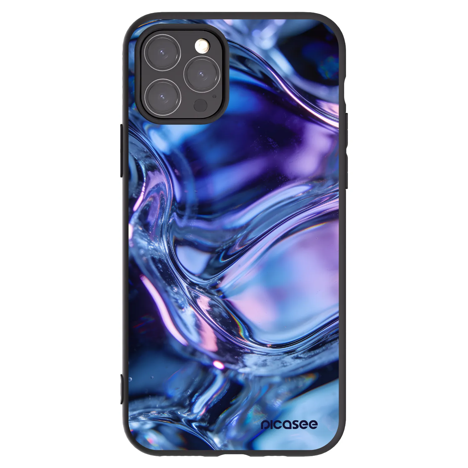 Picasee silikonový černý obal pro Apple iPhone 11 Pro - Iris liquid