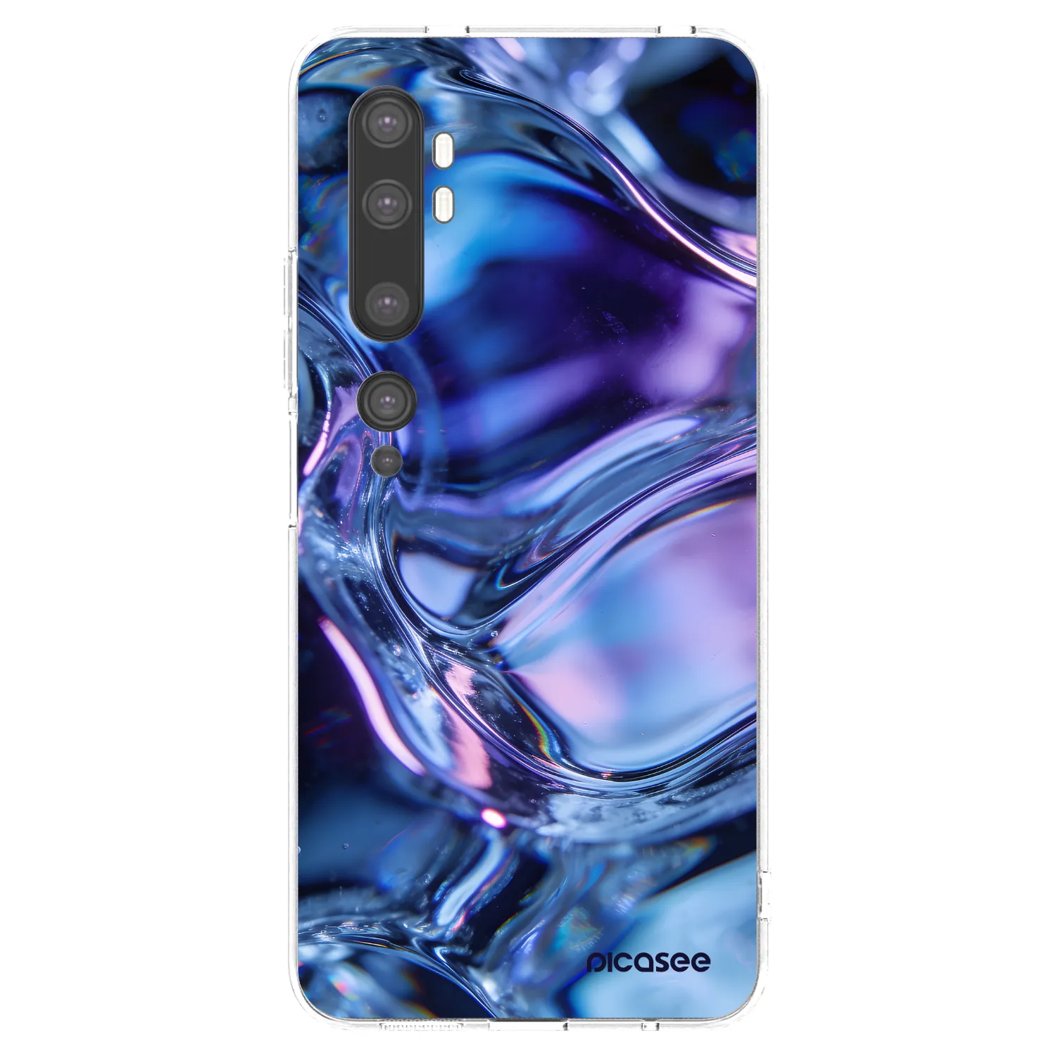 Picasee silikonový průhledný obal pro Xiaomi Mi Note 10 (Pro) - Iris liquid