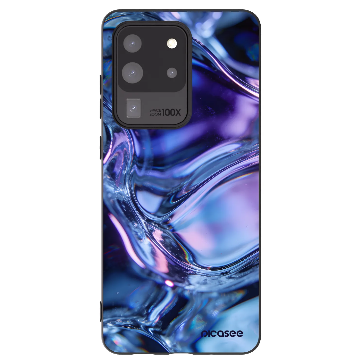 Picasee silikonový černý obal pro Samsung Galaxy S20 Ultra 5G G988F - Iris liquid
