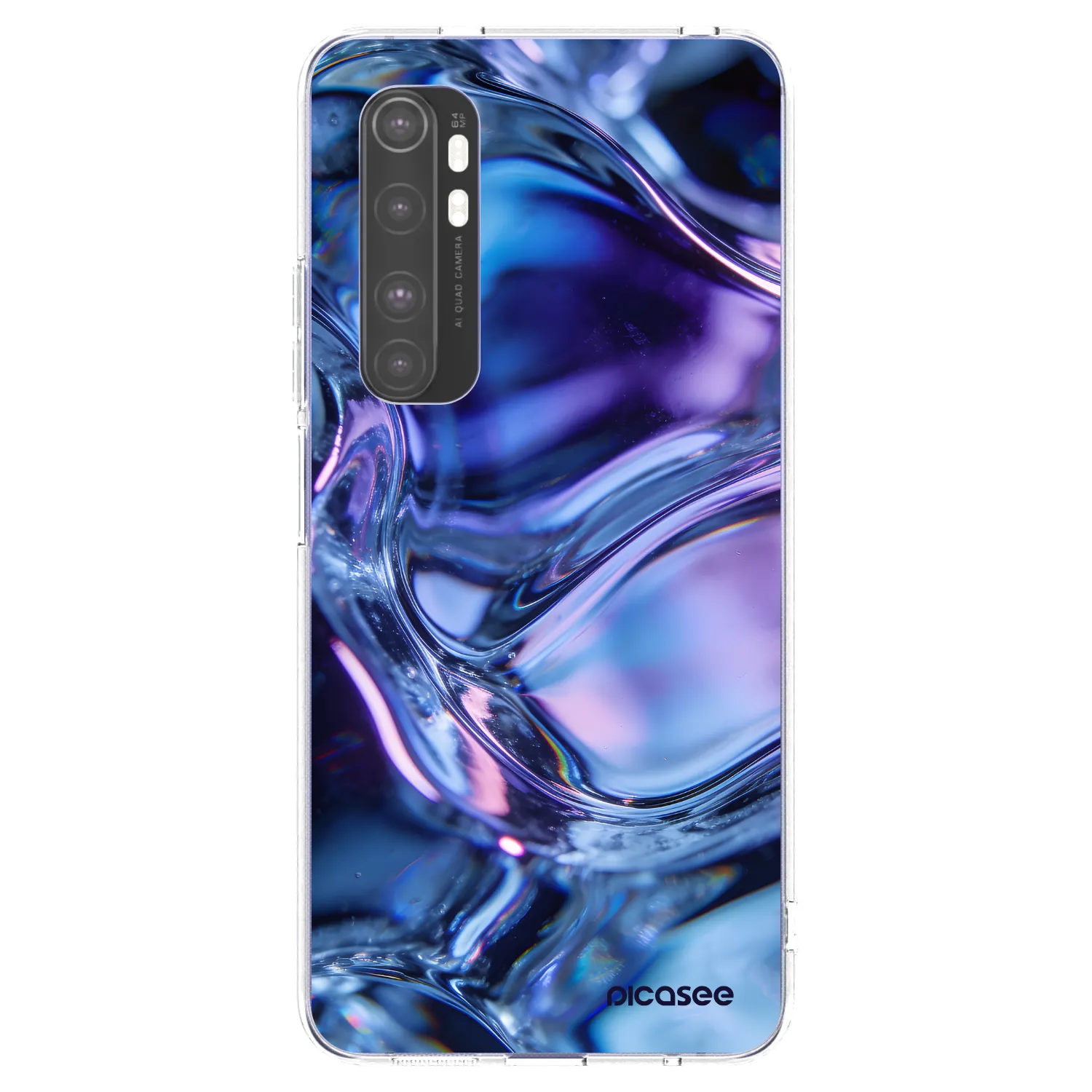 Picasee silikonový průhledný obal pro Xiaomi Mi Note 10 Lite - Iris liquid
