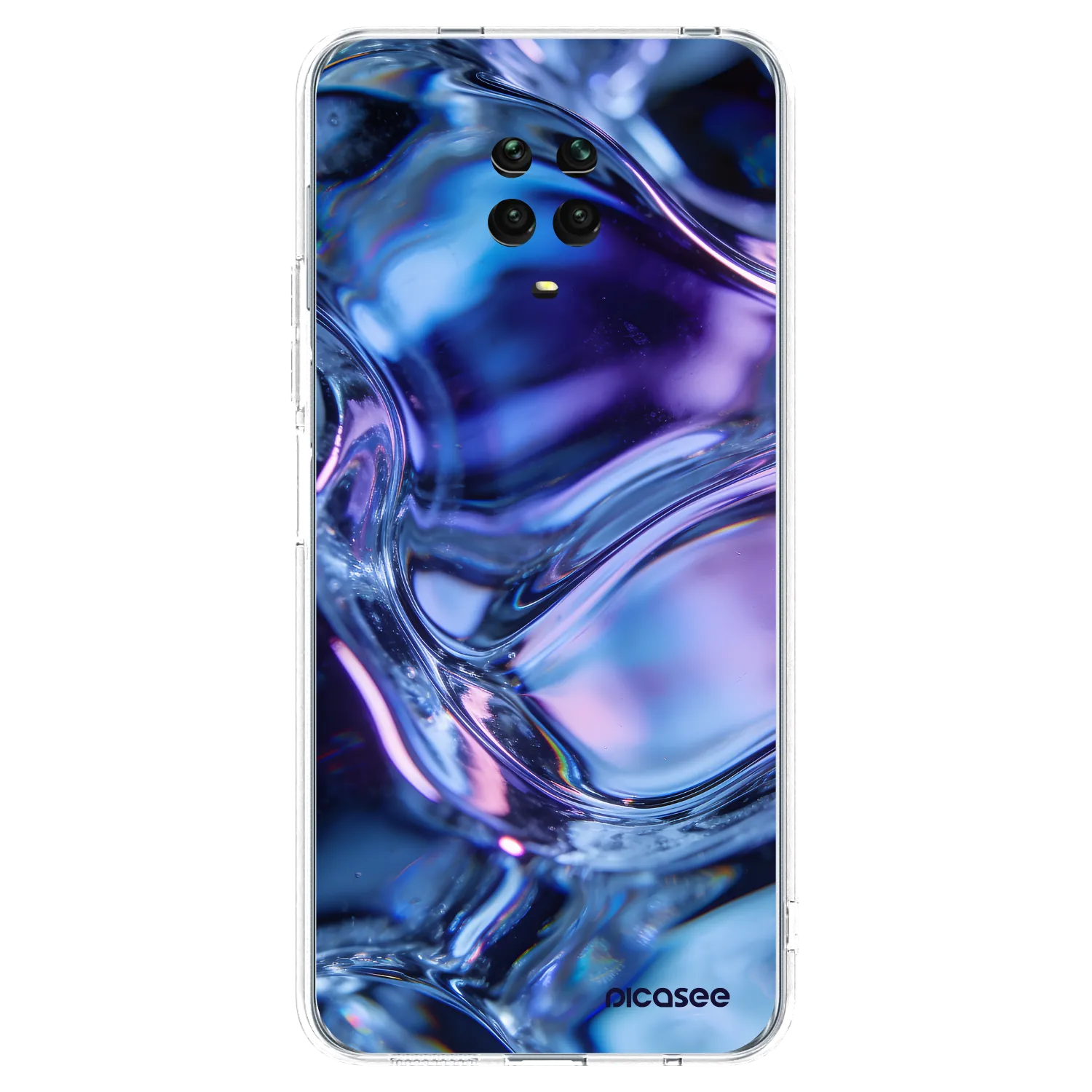 Picasee silikonový průhledný obal pro Xiaomi Redmi Note 9S - Iris liquid