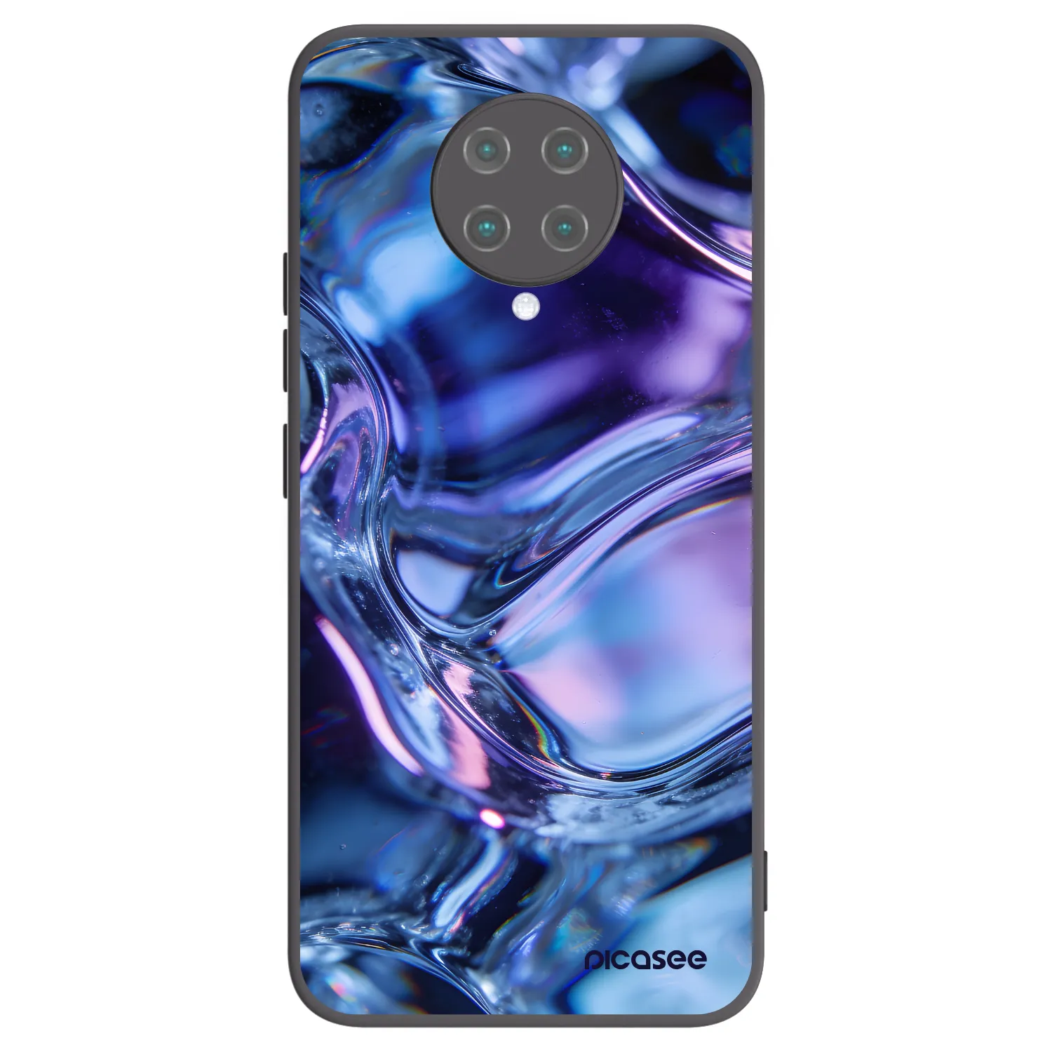 Picasee silikonový černý obal pro Xiaomi Poco F2 Pro - Iris liquid