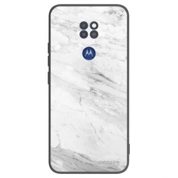 Obal pro Motorola Moto G9 Play - White marble