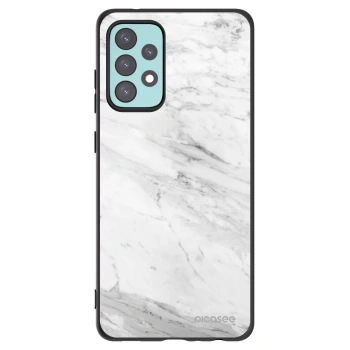 Picasee silikonový černý obal pro Samsung Galaxy A72 A725F - White marble