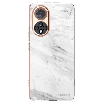 Picasee silikonový průhledný obal pro Honor 50 5G - White marble