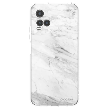 Picasee silikonový průhledný obal pro Vivo Y33s - White marble