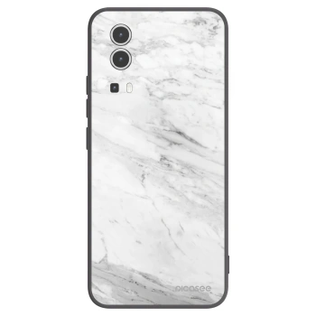 Picasee silikonový černý obal pro Vivo Y72 5G - White marble