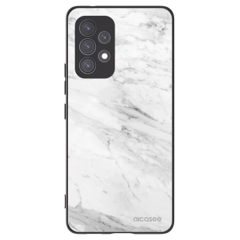 Picasee silikonový černý obal pro Samsung Galaxy A53 5G A536 - White marble